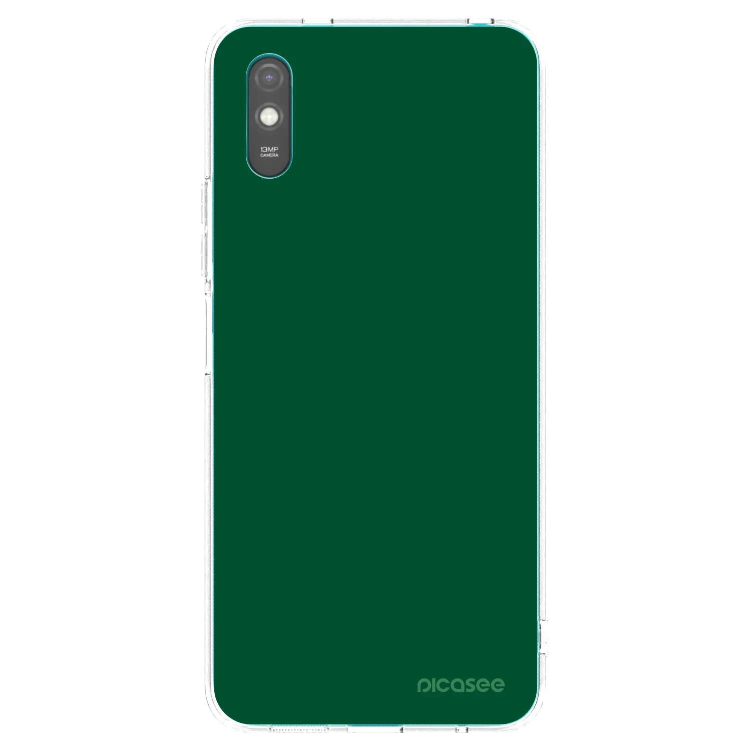 Picasee husă transparentă din silicon pentru Xiaomi Redmi 9A - Green Gleam