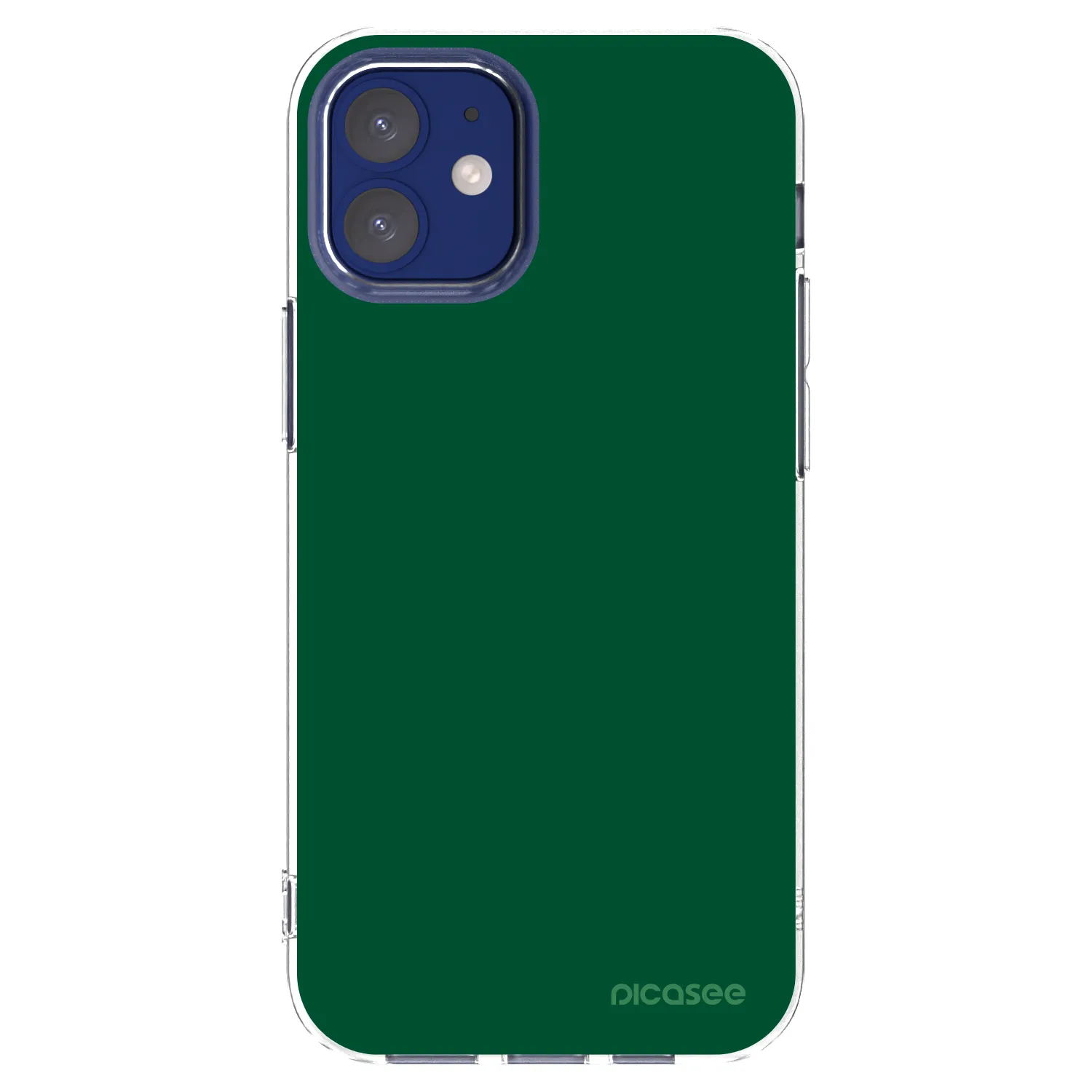 Picasee husă transparentă din silicon pentru Apple iPhone 12 mini - Green Gleam