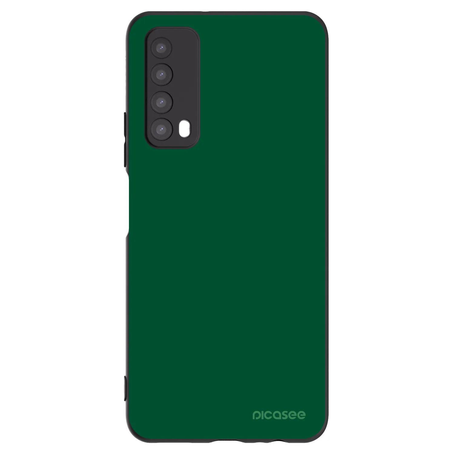 Picasee husă neagră din silicon pentru Huawei P Smart 2021 - Green Gleam