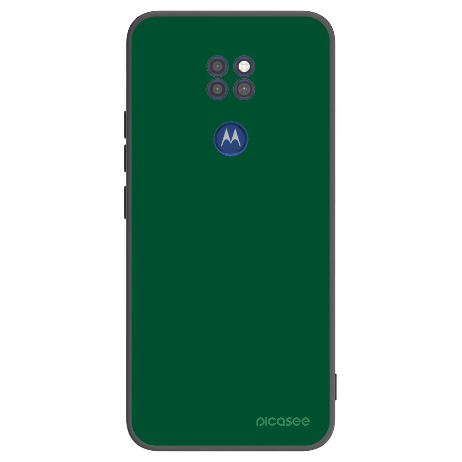 Picasee husă neagră din silicon pentru Motorola Moto G9 Play - Green Gleam