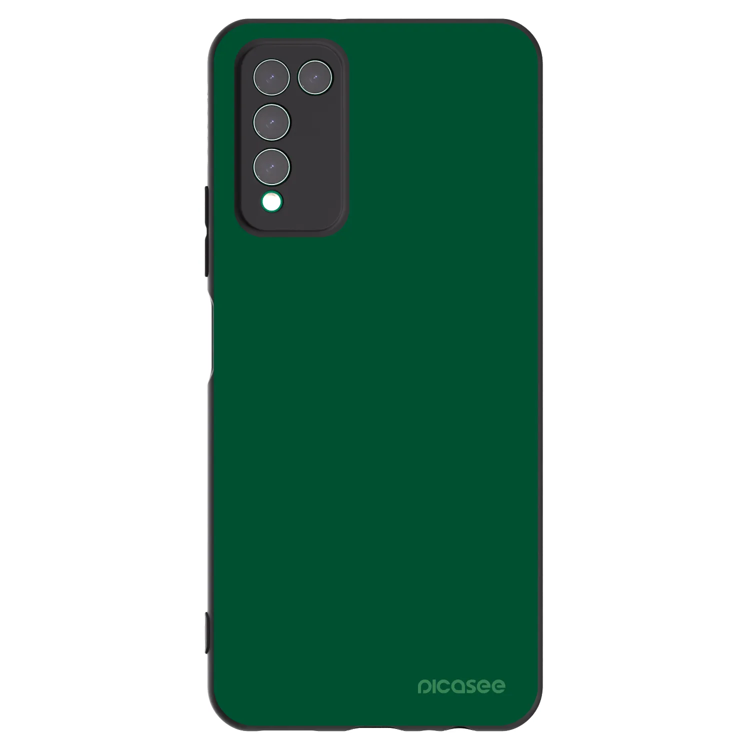 Picasee husă neagră din silicon pentru Honor 10X Lite - Green Gleam