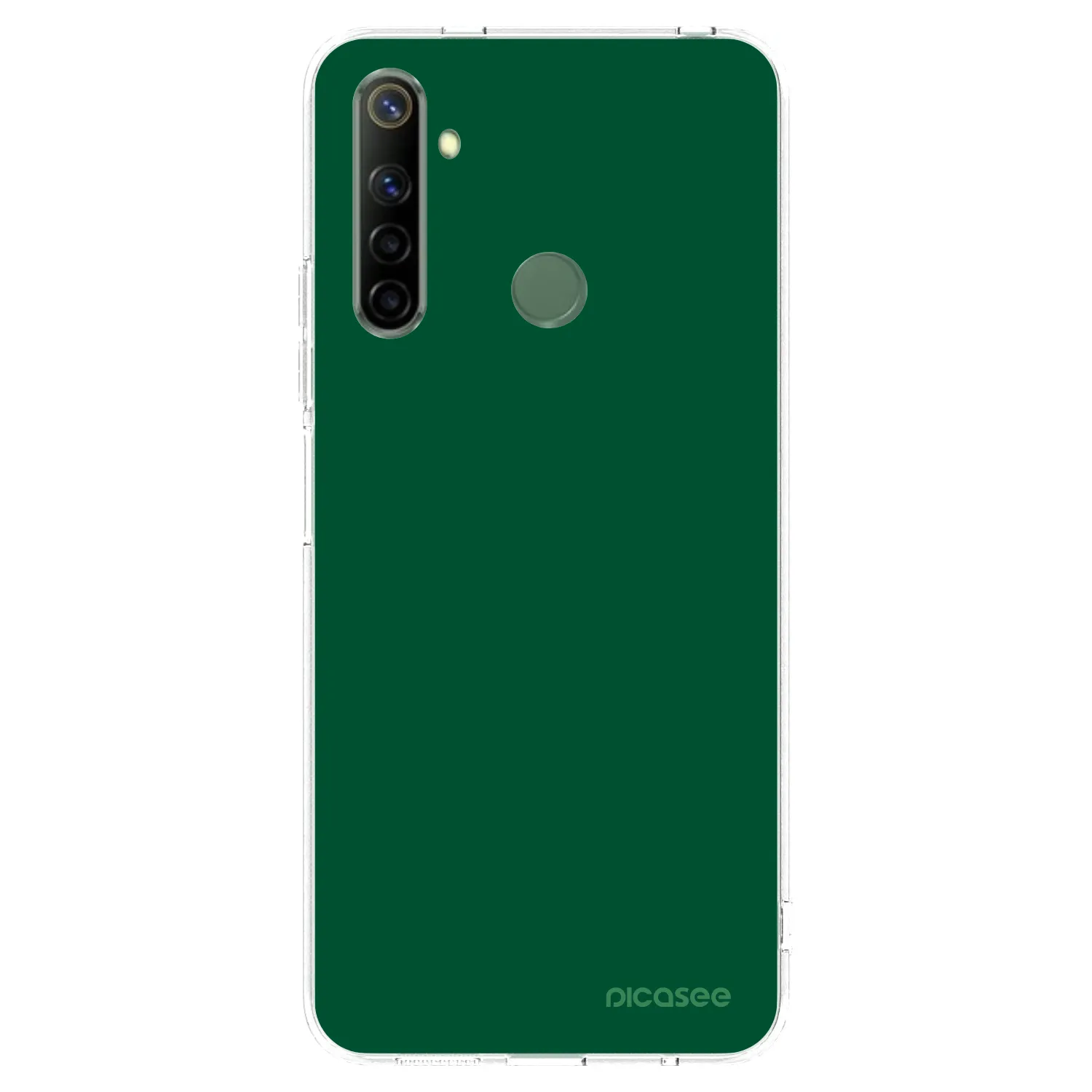 Picasee husă transparentă din silicon pentru Realme 6i - Green Gleam