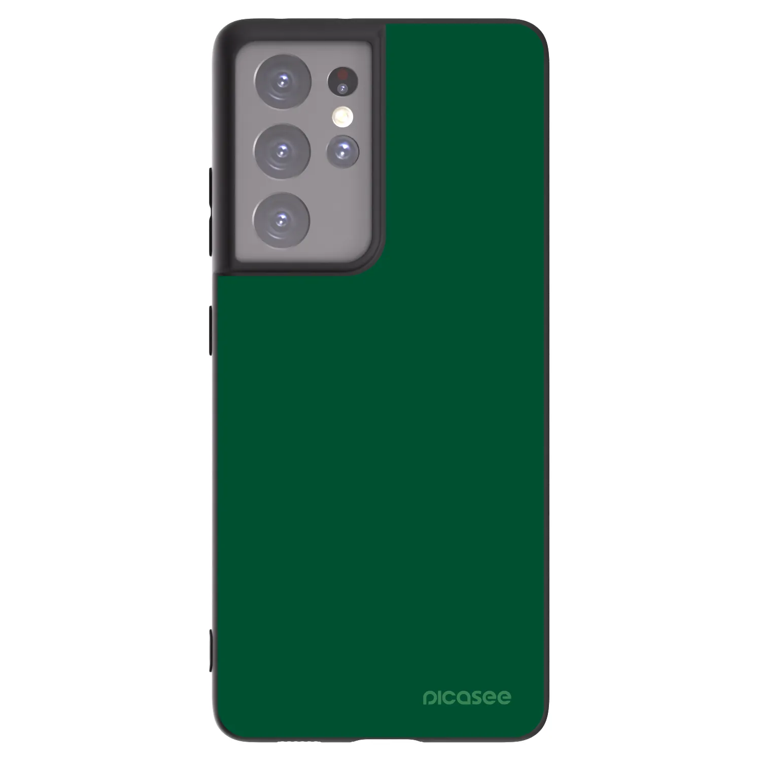 Picasee husă neagră din silicon pentru Samsung Galaxy S21 Ultra 5G G998B - Green Gleam