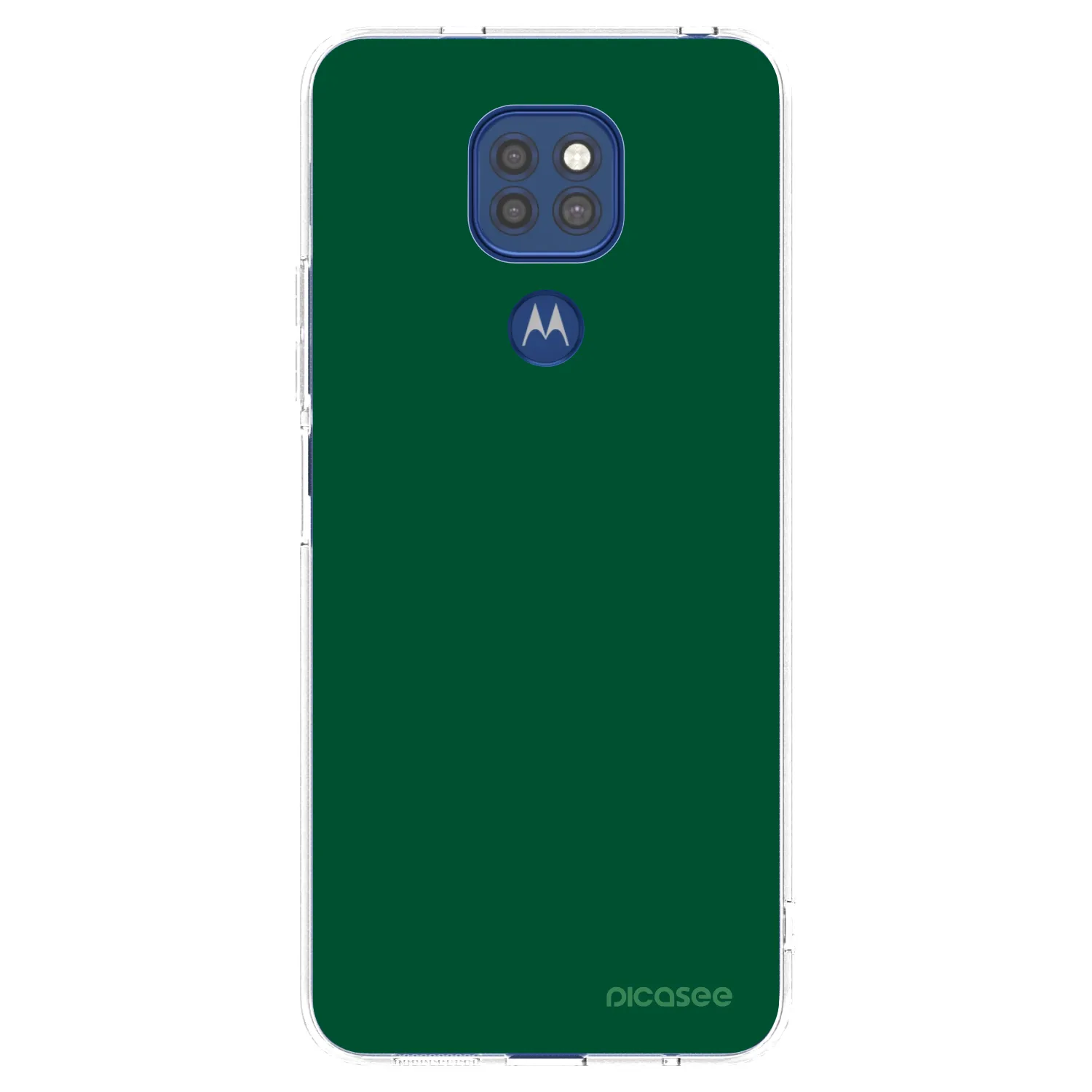 Picasee husă transparentă din silicon pentru Motorola Moto G9 Play - Green Gleam