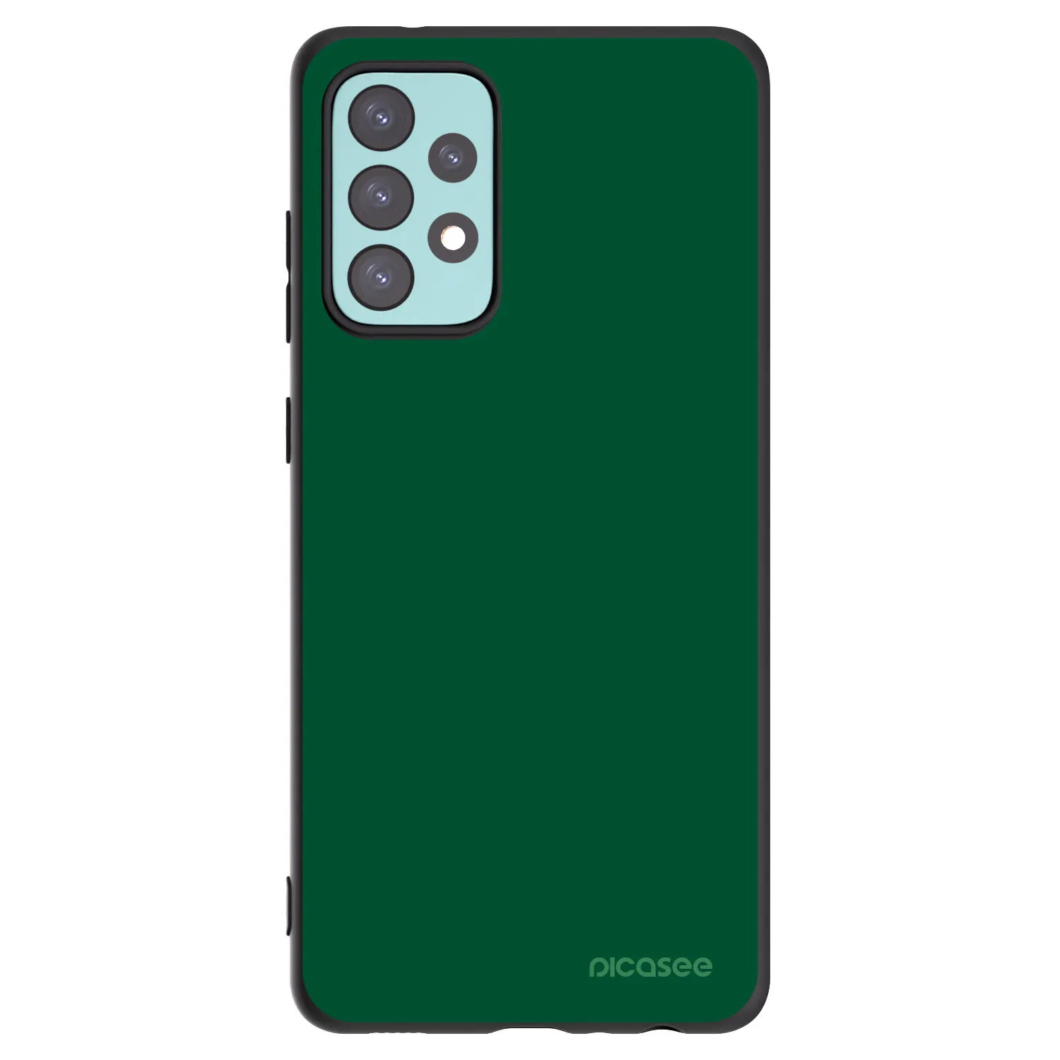 Picasee husă neagră din silicon pentru Samsung Galaxy A72 A725F - Green Gleam