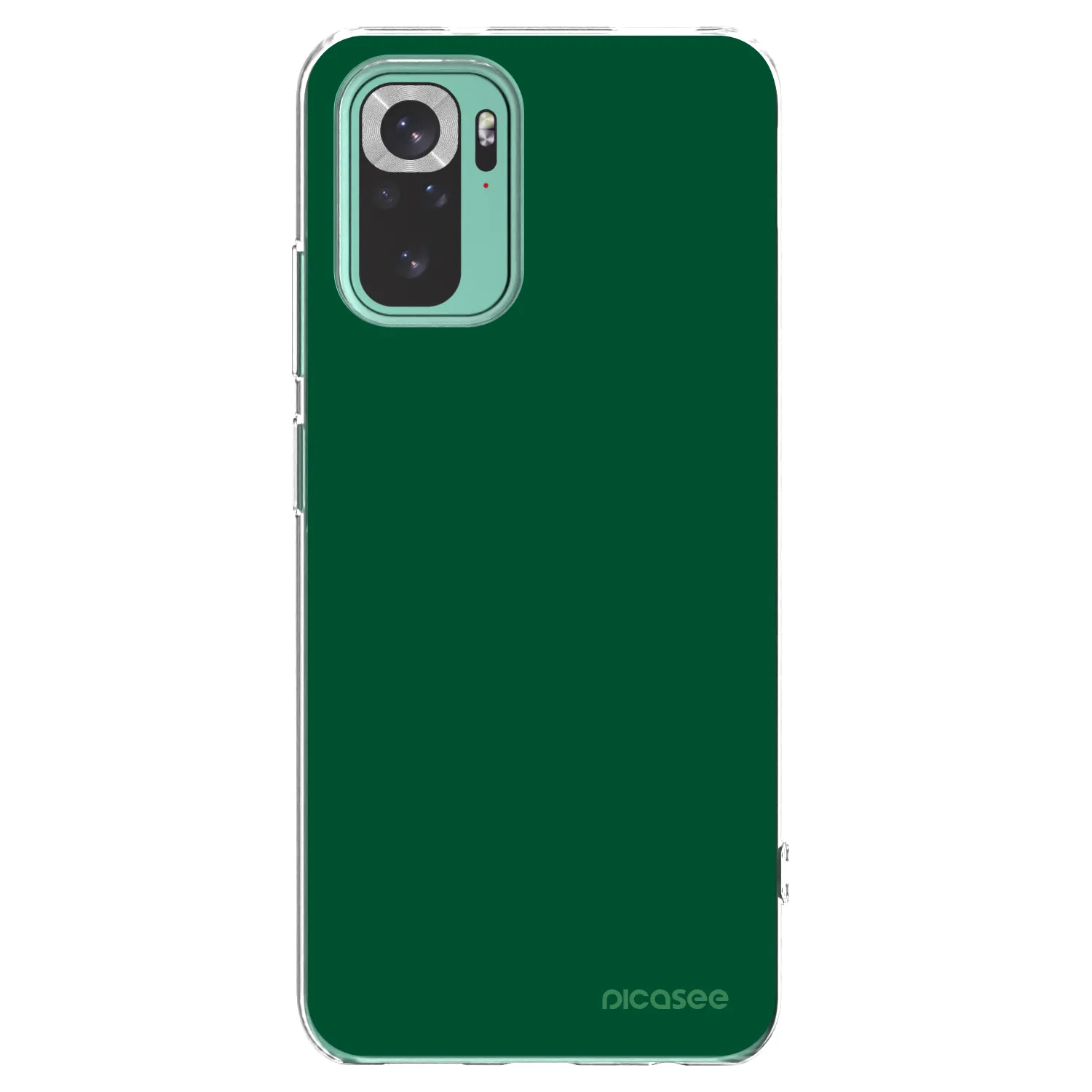 Picasee husă transparentă din silicon pentru Xiaomi Redmi Note 10 Pro - Green Gleam
