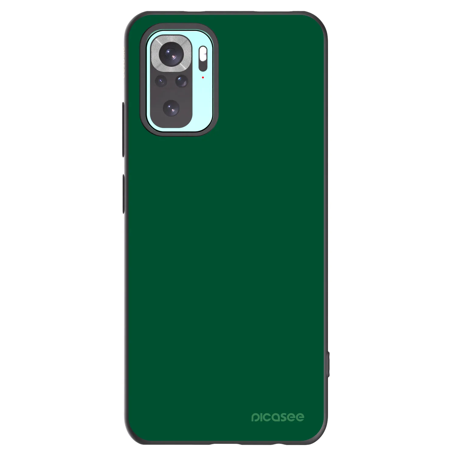 Picasee husă neagră din silicon pentru Xiaomi Redmi Note 10 Pro - Green Gleam