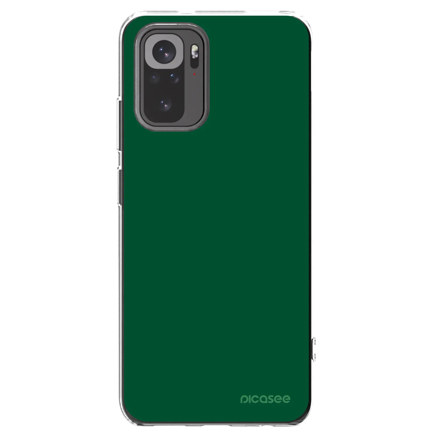 Picasee husă transparentă din silicon pentru Xiaomi Redmi Note 10S - Green Gleam