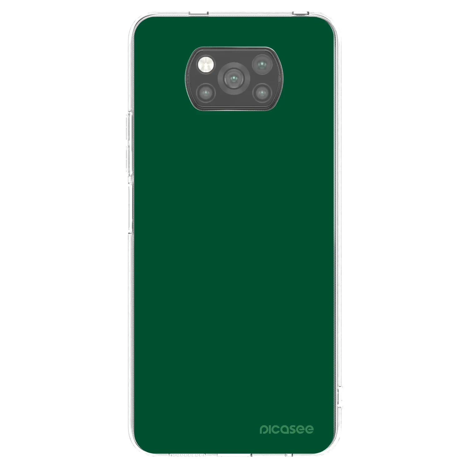 Picasee husă neagră din silicon pentru Xiaomi Poco X3 Pro - Green Gleam