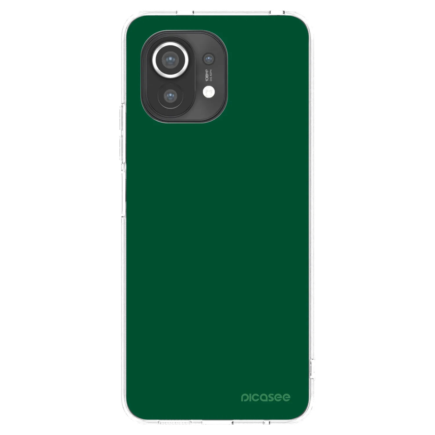 Picasee husă transparentă din silicon pentru Xiaomi Mi 11 - Green Gleam