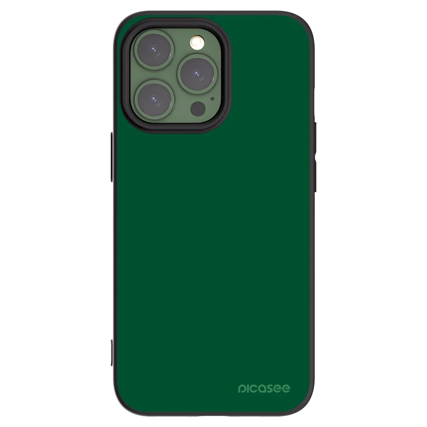 Picasee husă neagră din silicon pentru Apple iPhone 13 Pro - Green Gleam
