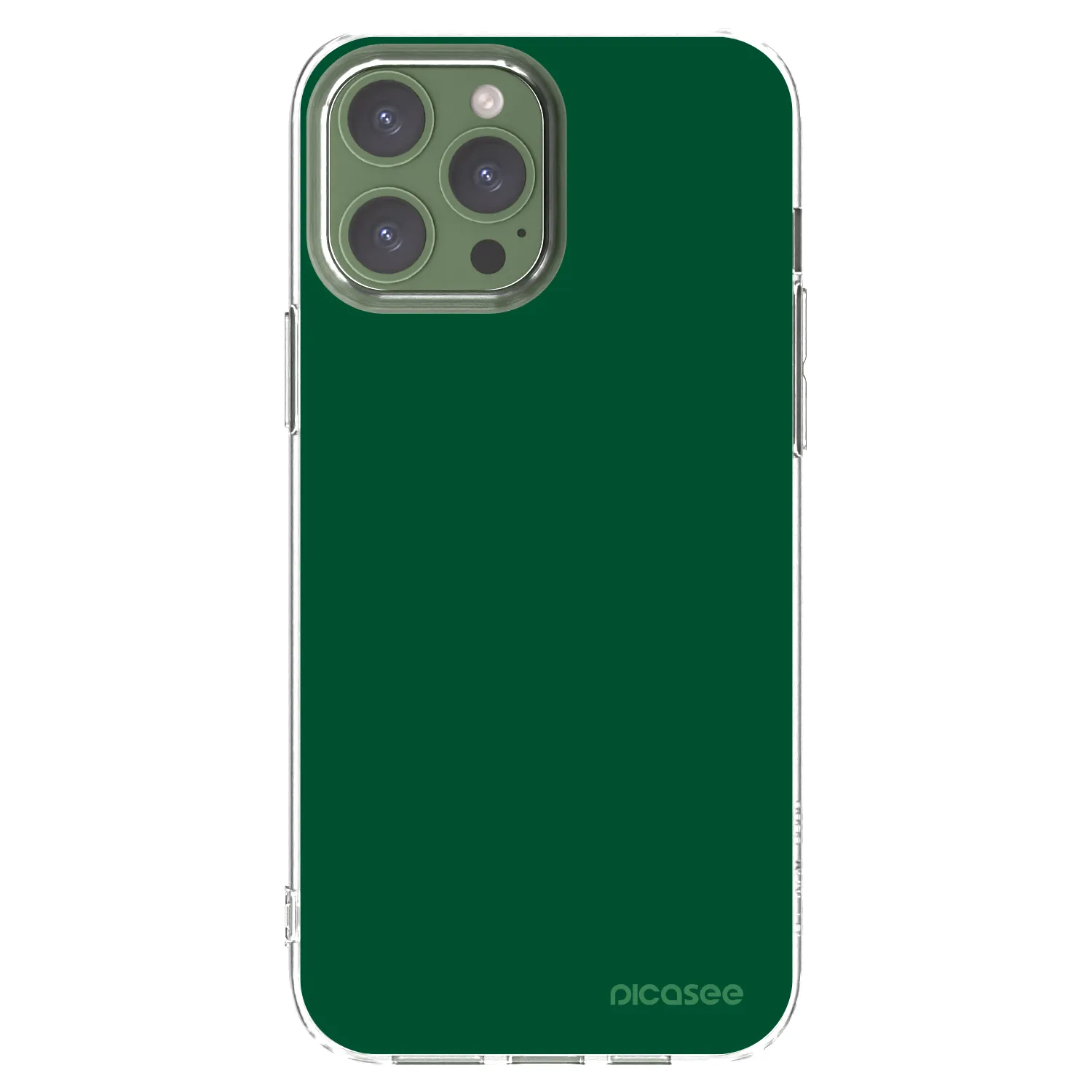 Picasee husă transparentă din silicon pentru Apple iPhone 13 Pro Max - Green Gleam