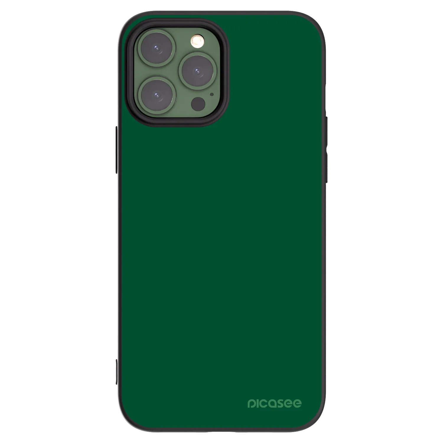 Picasee husă neagră din silicon pentru Apple iPhone 13 Pro Max - Green Gleam