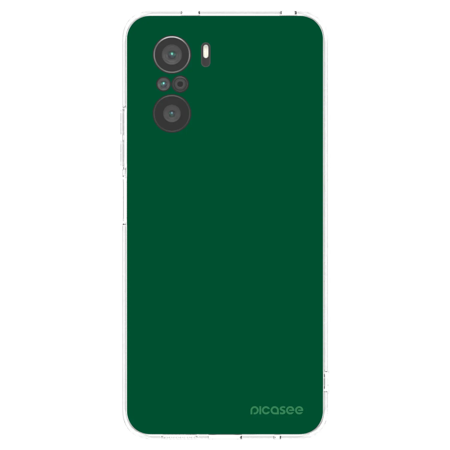 Picasee husă transparentă din silicon pentru Xiaomi Poco F3 - Green Gleam