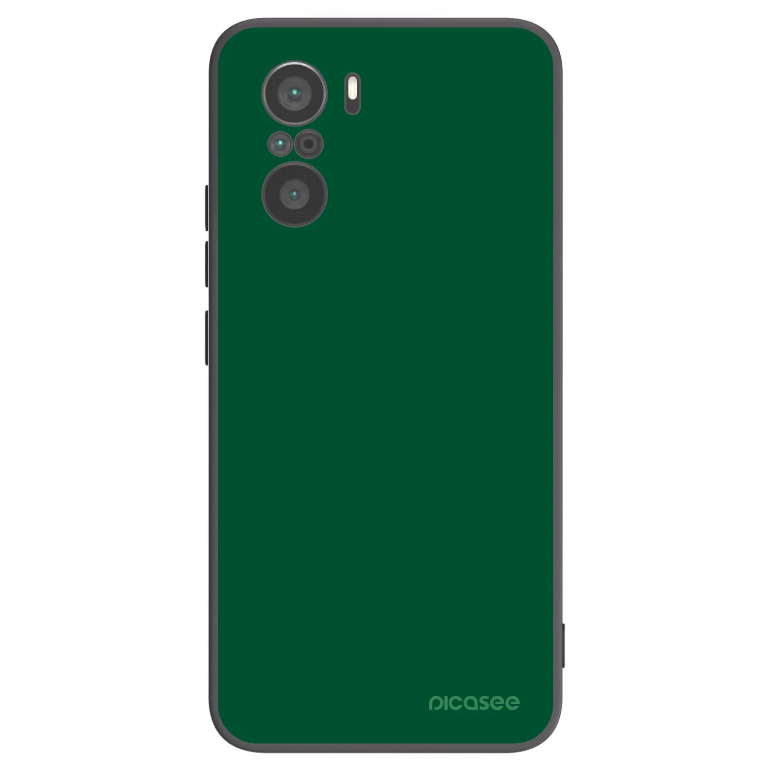 Picasee husă neagră din silicon pentru Xiaomi Poco F3 - Green Gleam