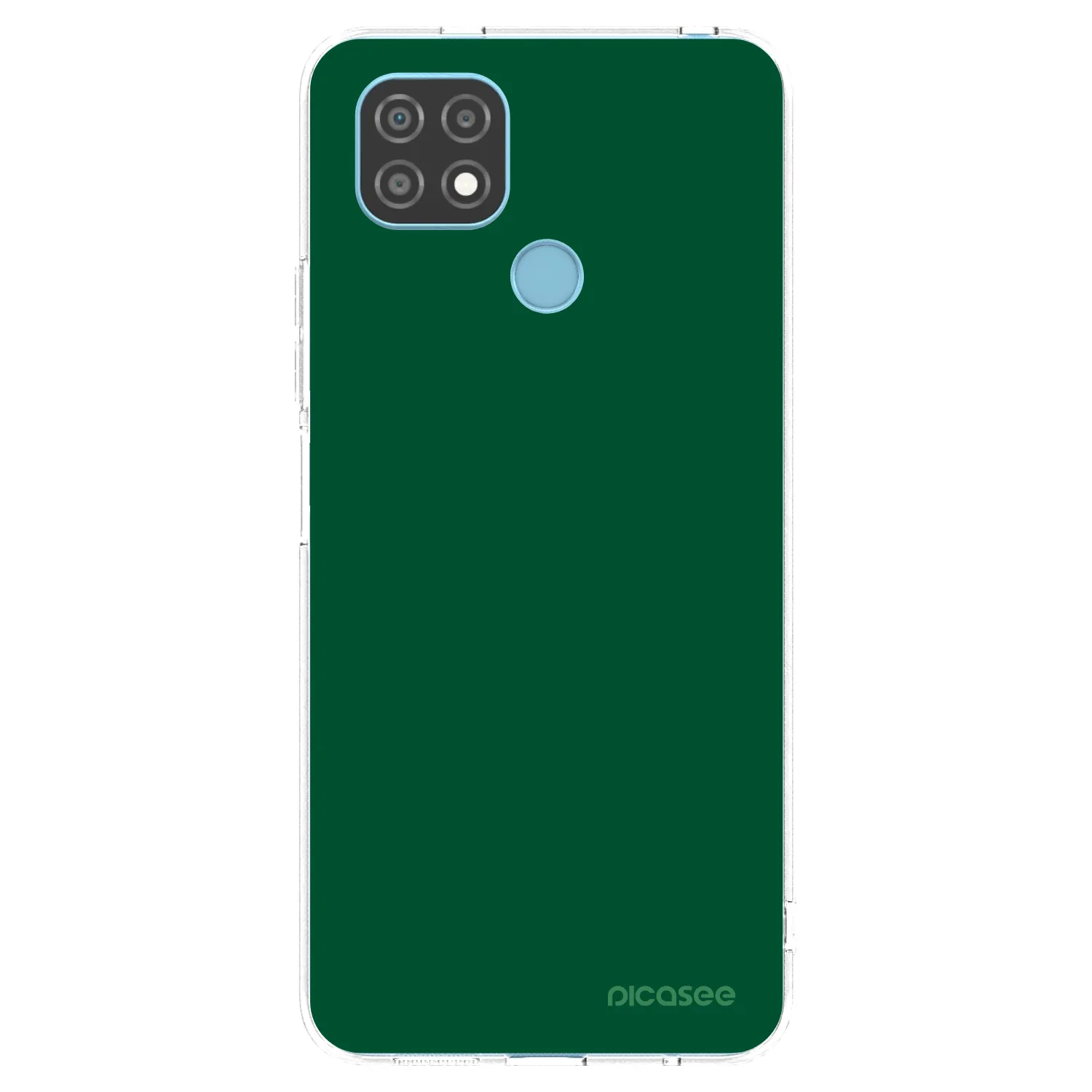 Picasee husă transparentă din silicon pentru Realme C21 - Green Gleam