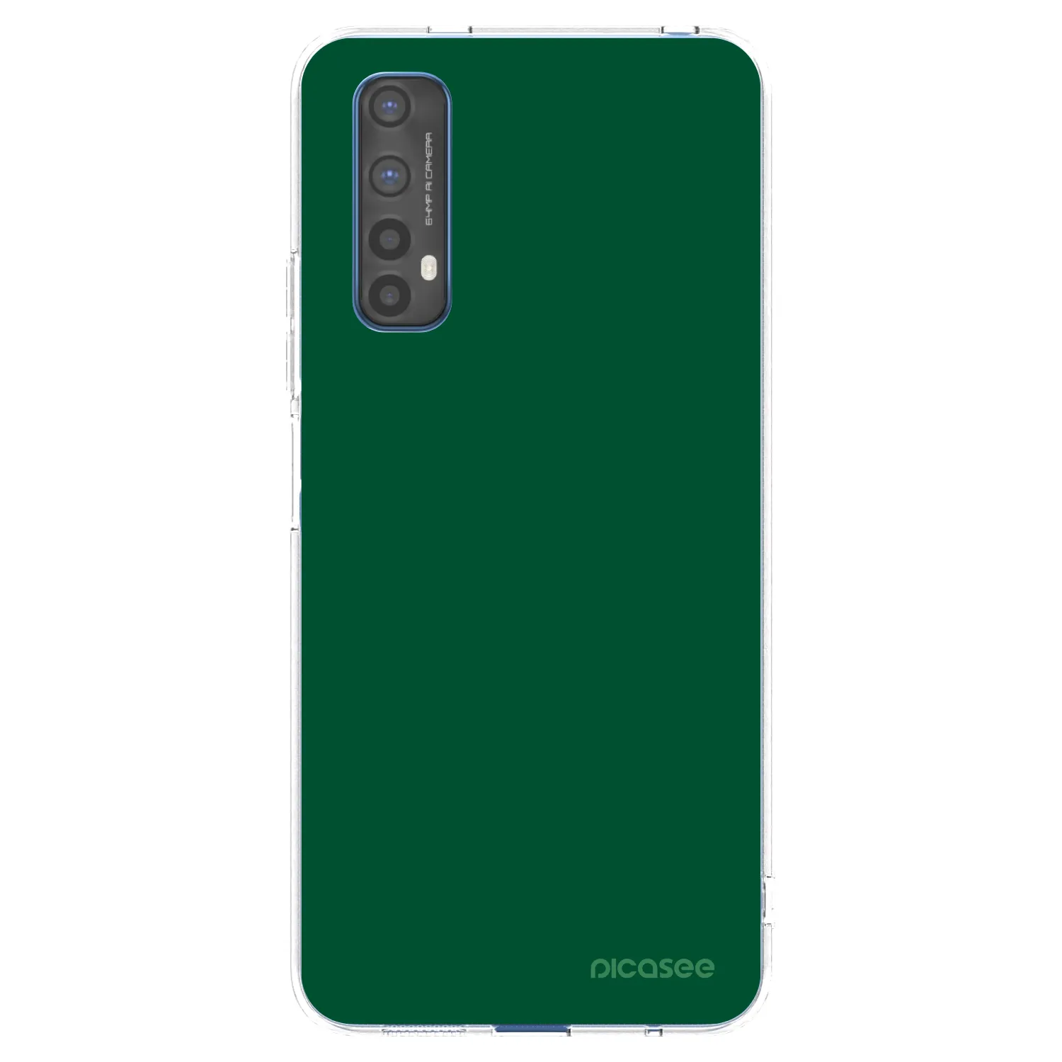 Picasee husă transparentă din silicon pentru Realme 7 - Green Gleam