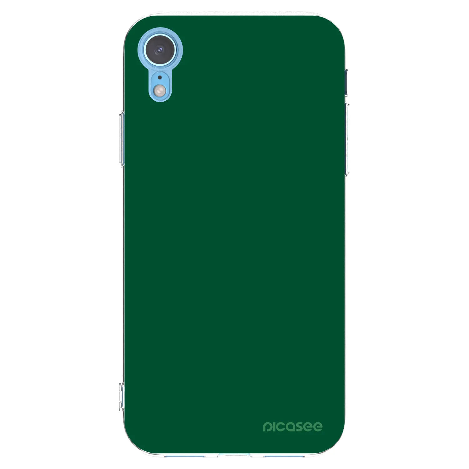Picasee husă transparentă din silicon pentru Apple iPhone XR - Green Gleam