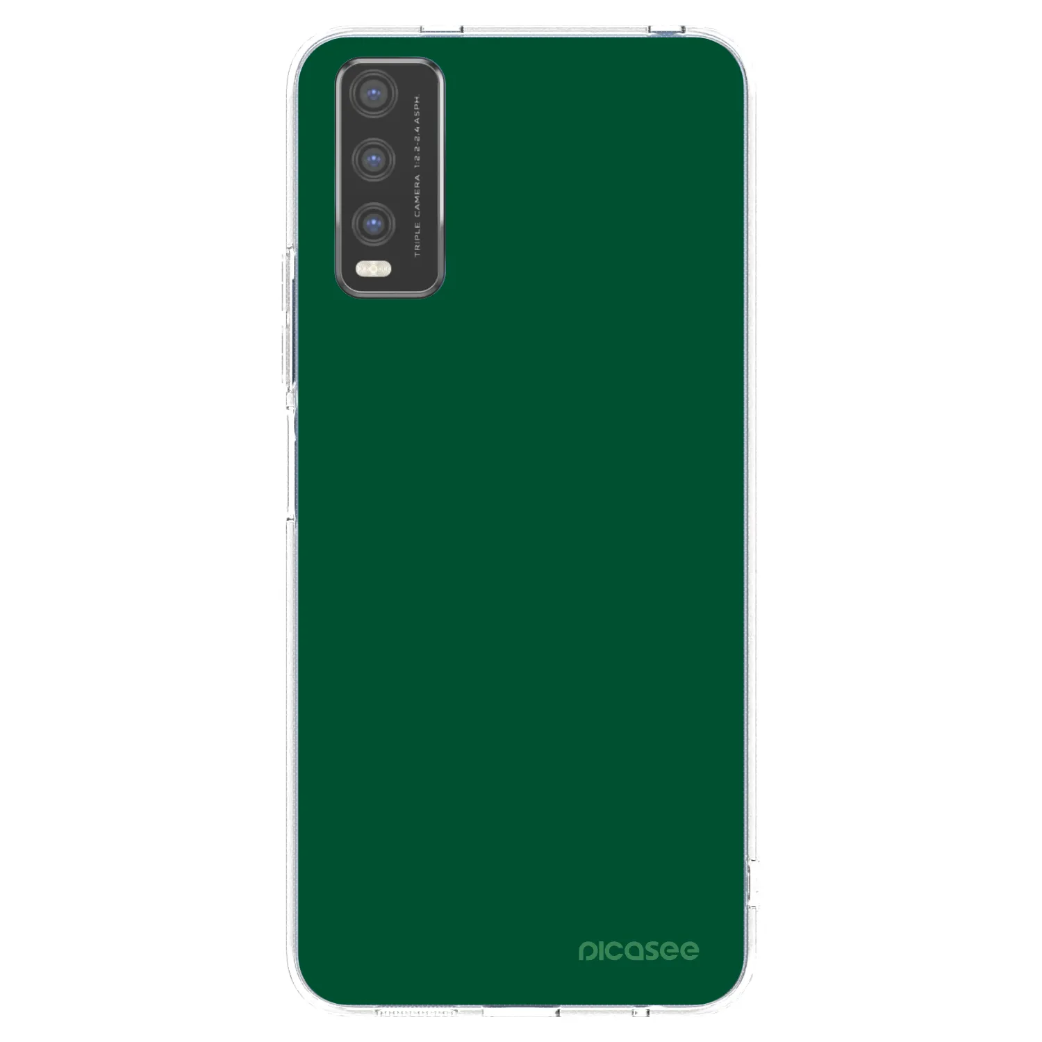 Picasee husă transparentă din silicon pentru Vivo Y20s - Green Gleam