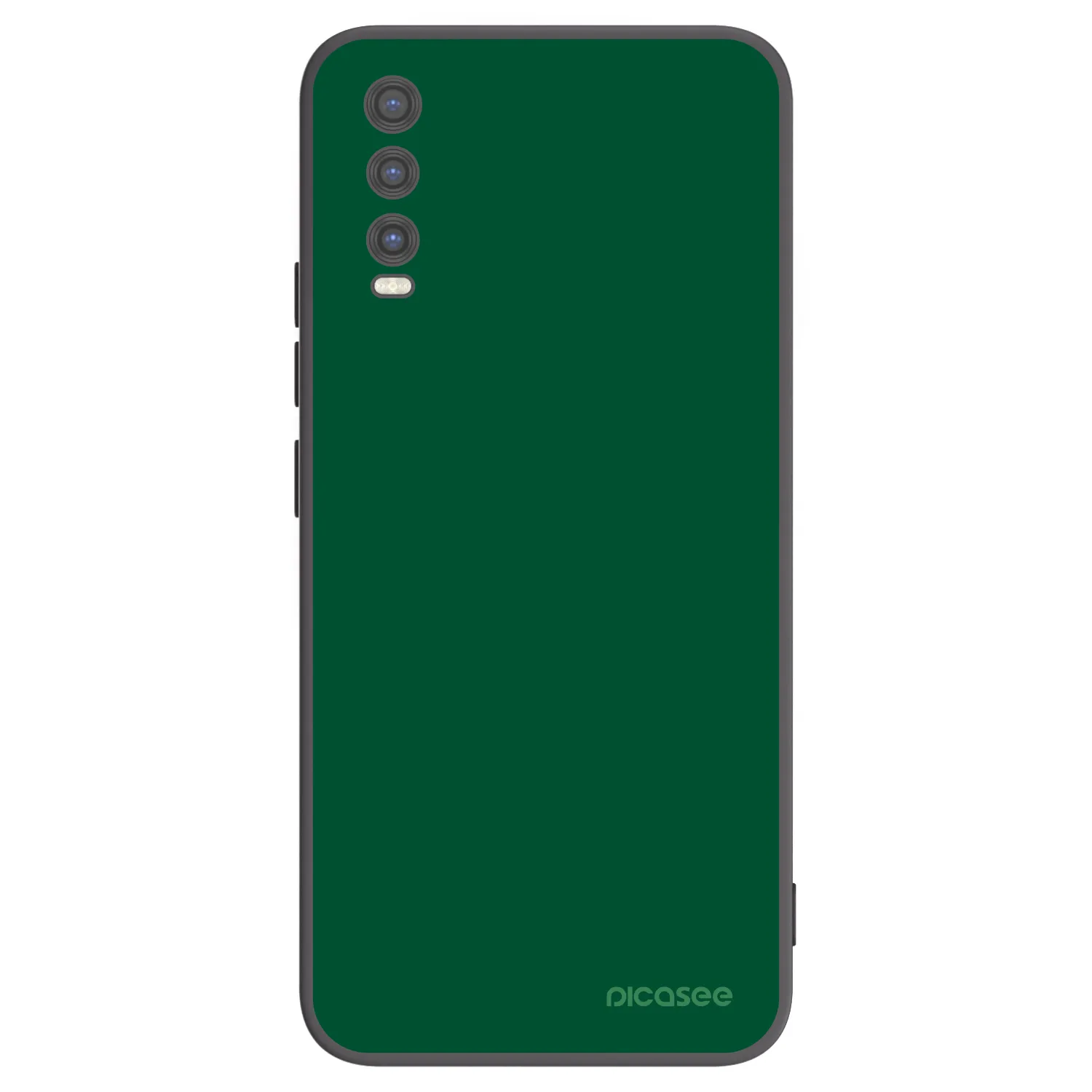 Picasee husă neagră din silicon pentru Vivo Y20s - Green Gleam