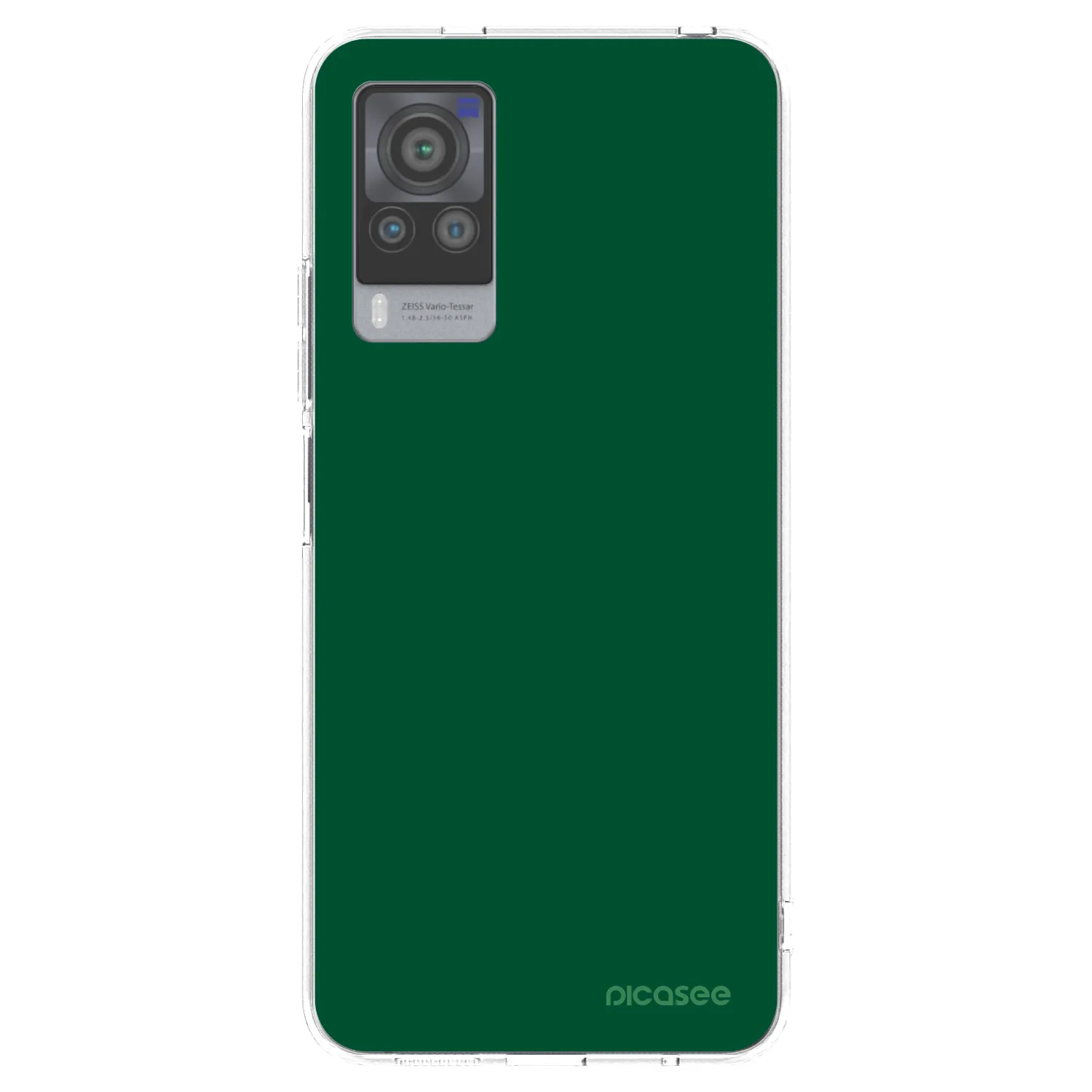 Picasee husă transparentă din silicon pentru Vivo X60 Pro 5G - Green Gleam