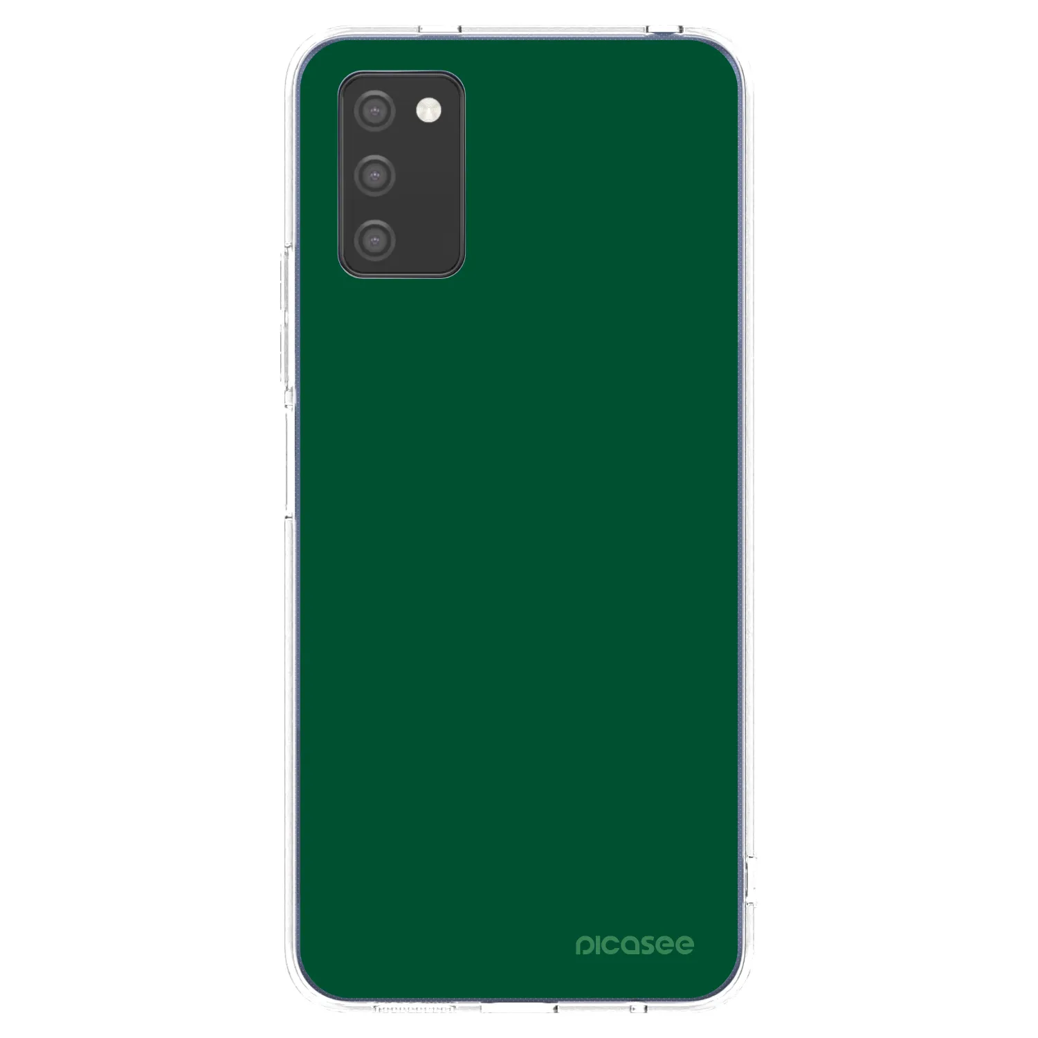 Picasee husă transparentă din silicon pentru Samsung Galaxy A03s A037G - Green Gleam