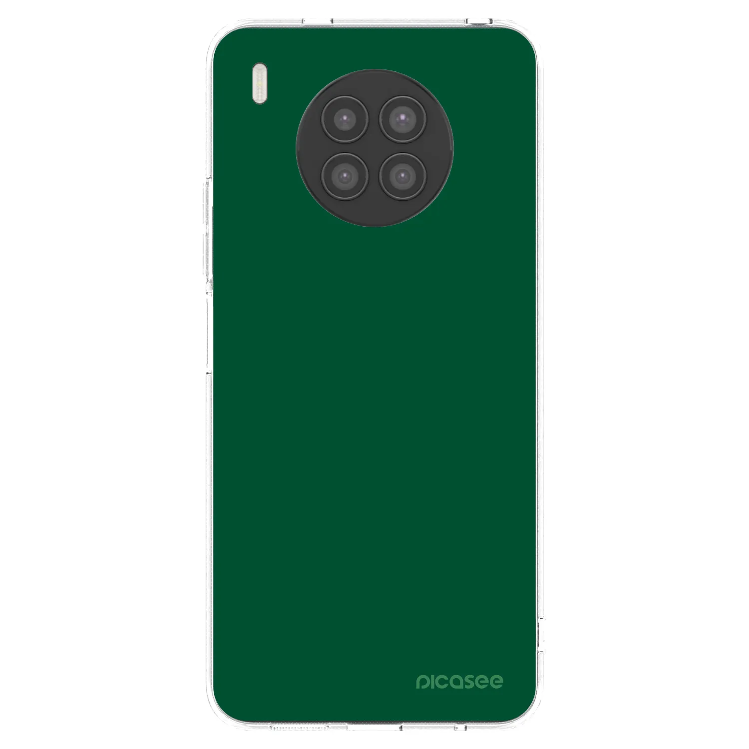 Picasee husă transparentă din silicon pentru Huawei Nova 8i - Green Gleam