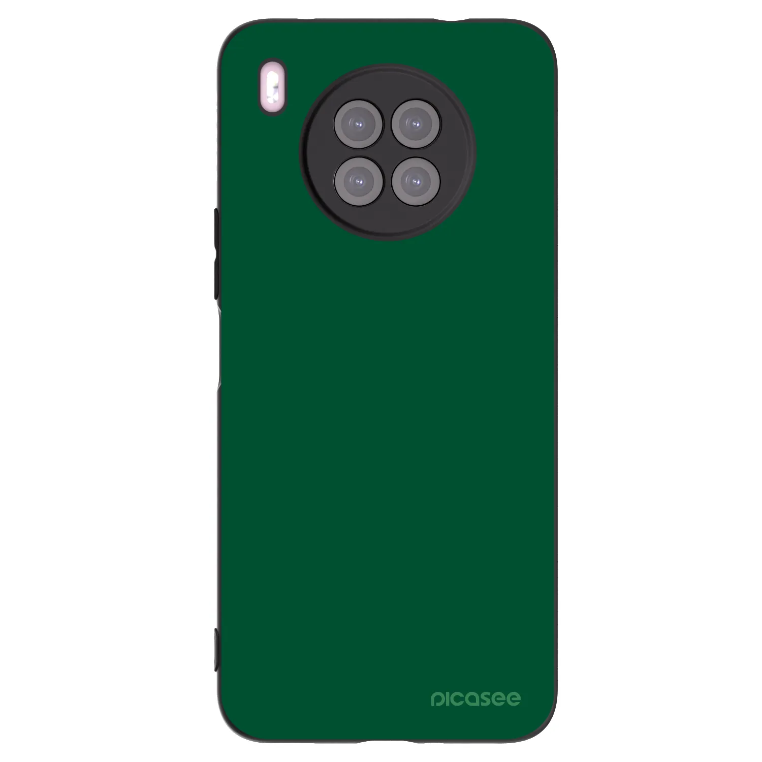 Picasee husă neagră din silicon pentru Huawei Nova 8i - Green Gleam