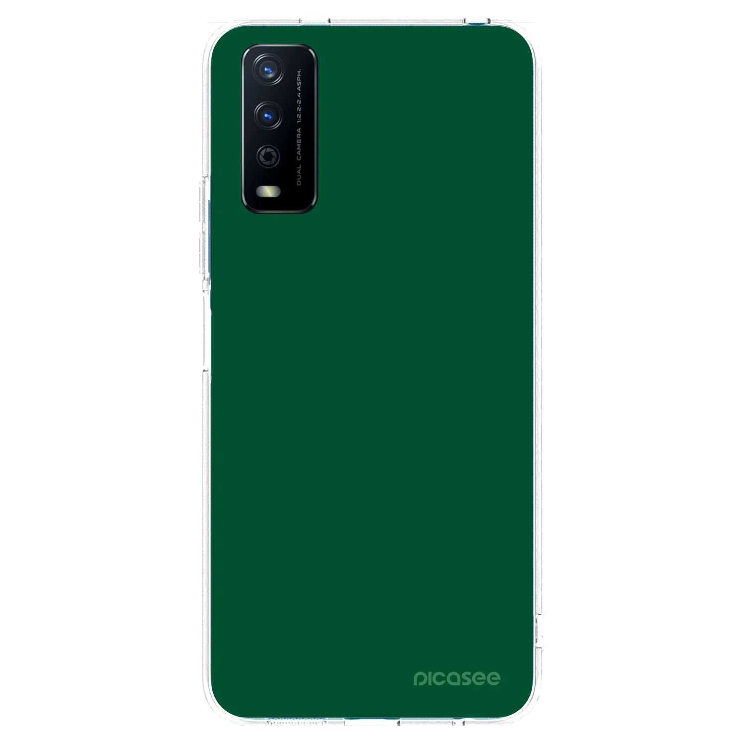 Picasee husă transparentă din silicon pentru Vivo Y11s - Green Gleam
