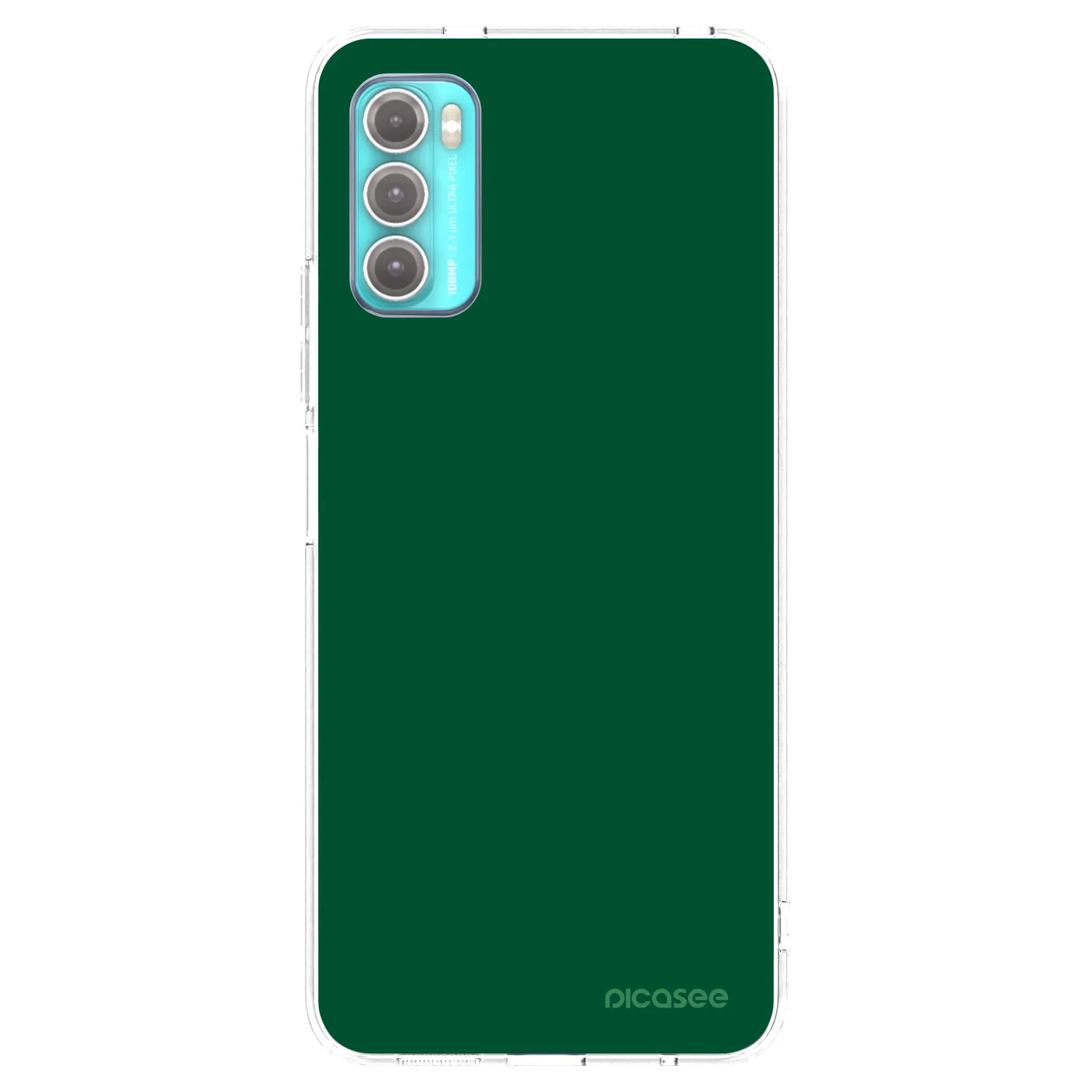 Picasee husă transparentă din silicon pentru Motorola Moto G60 - Green Gleam