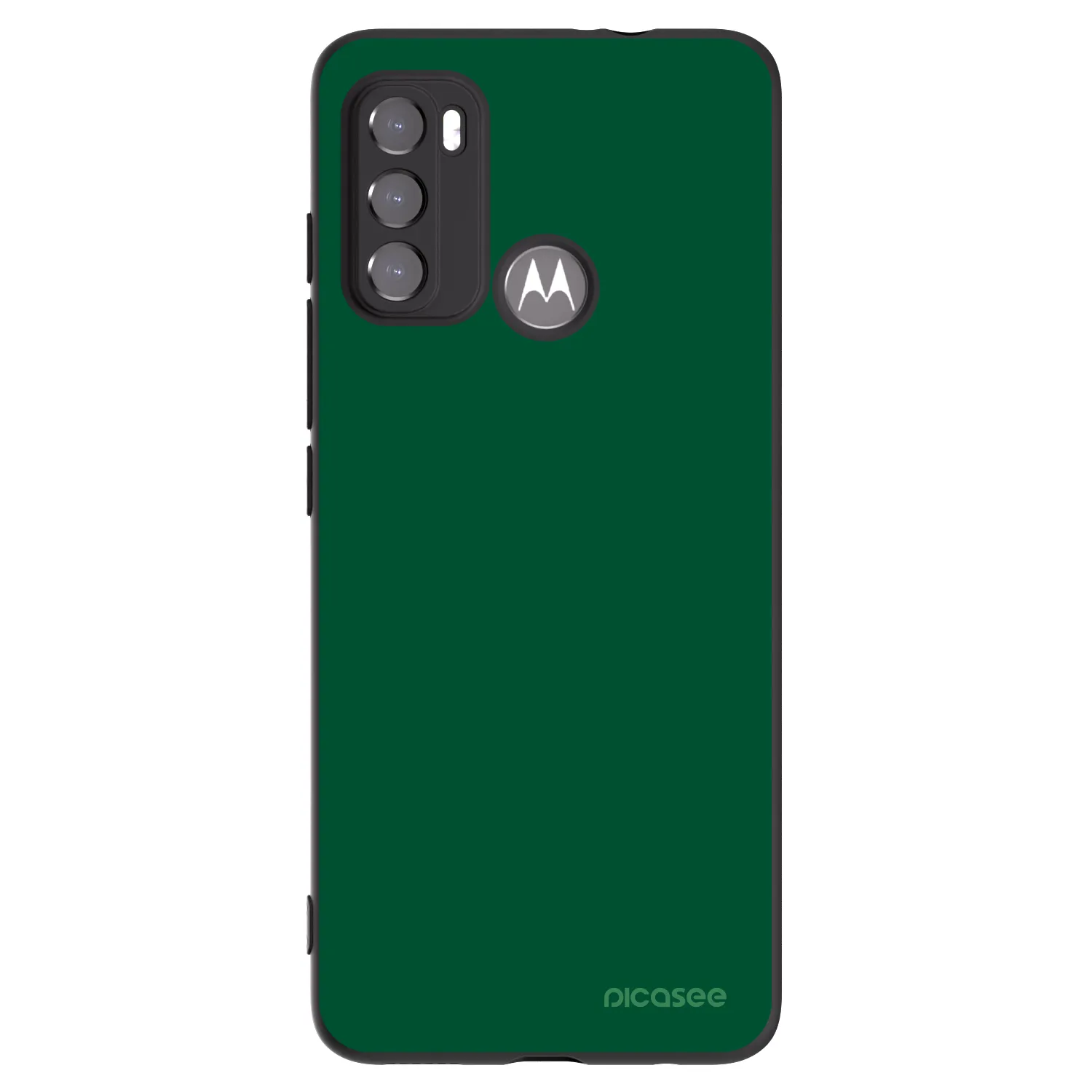 Picasee husă neagră din silicon pentru Motorola Moto G60 - Green Gleam