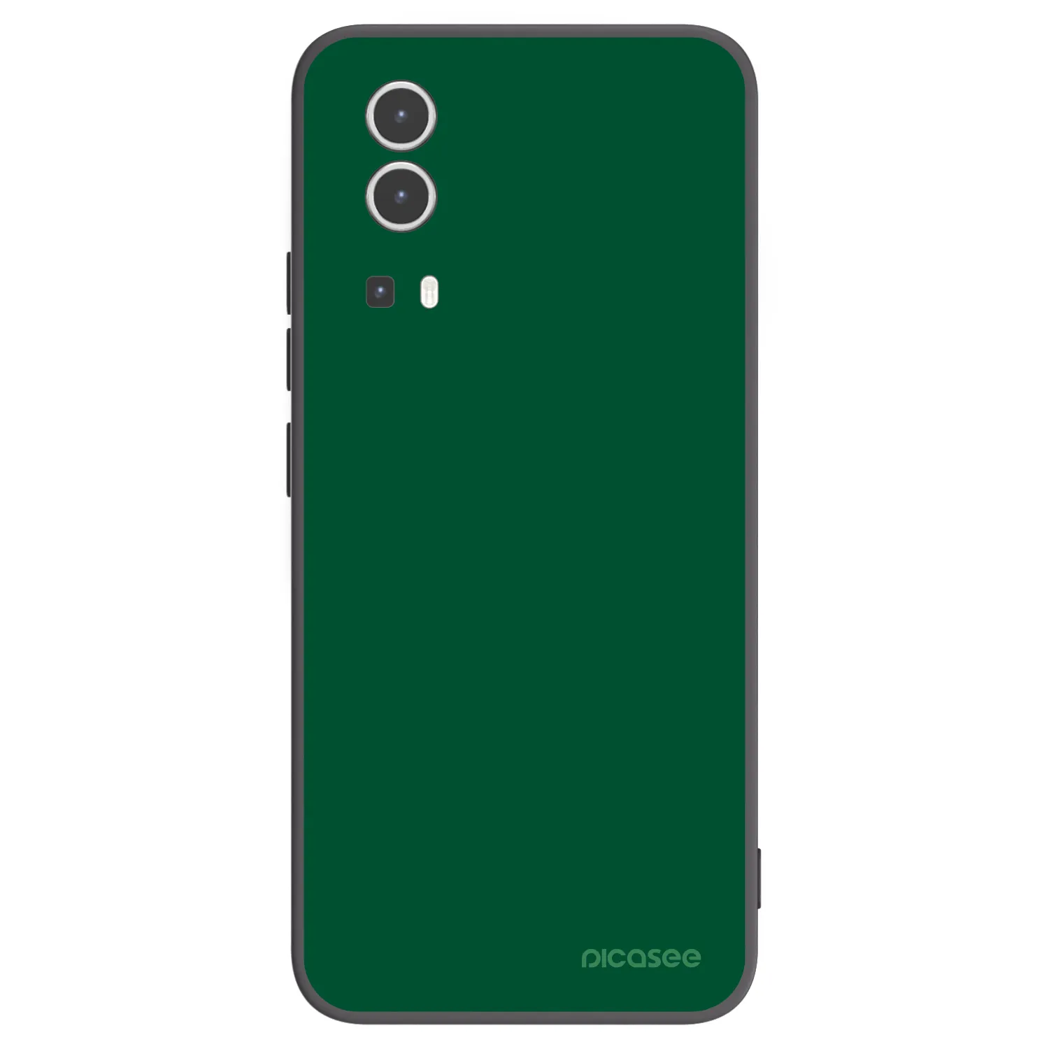 Picasee husă neagră din silicon pentru Vivo Y72 5G - Green Gleam