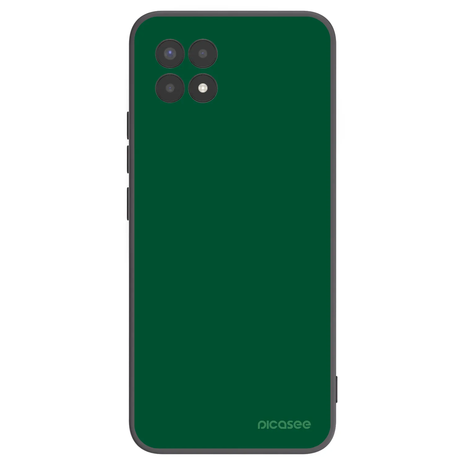 Picasee husă neagră din silicon pentru Realme 8i - Green Gleam