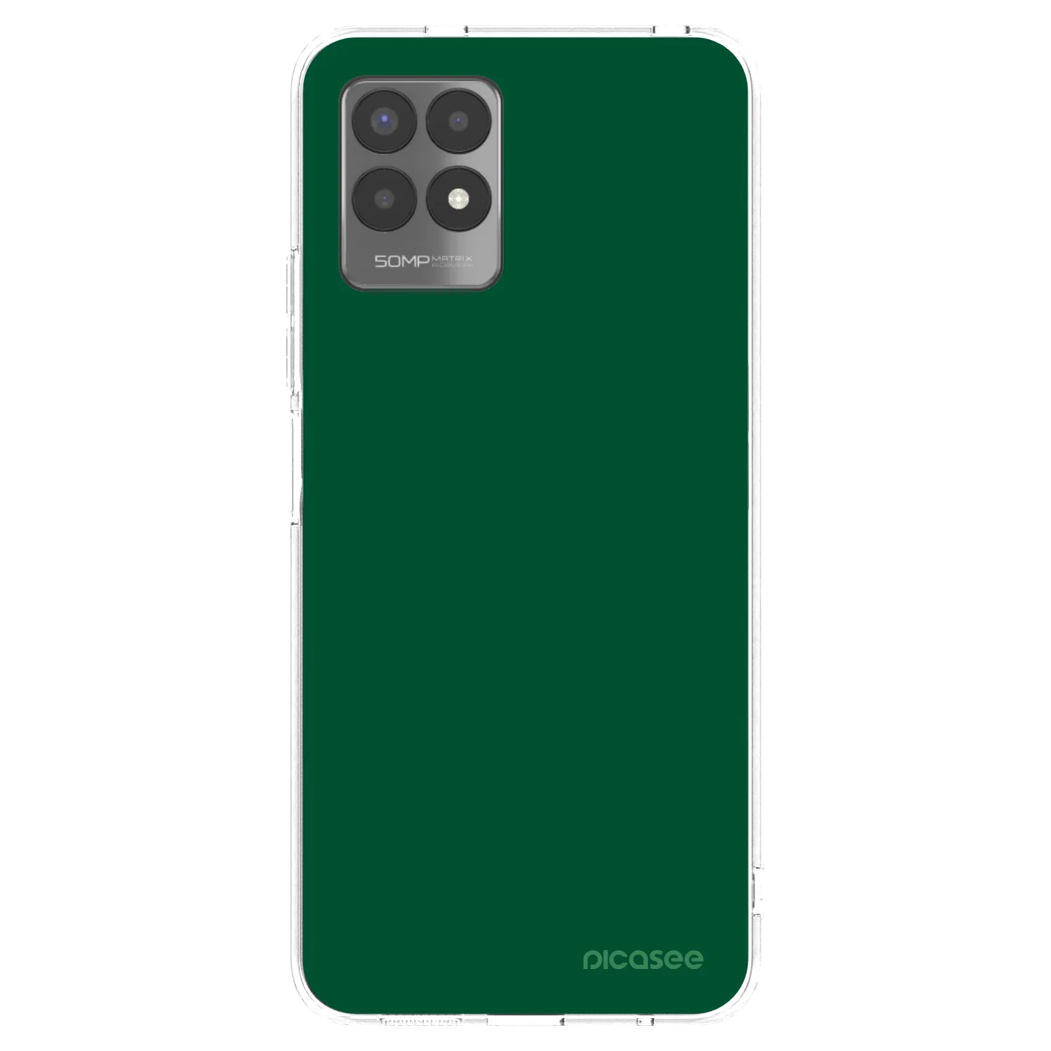 Picasee husă transparentă din silicon pentru Realme 8i - Green Gleam