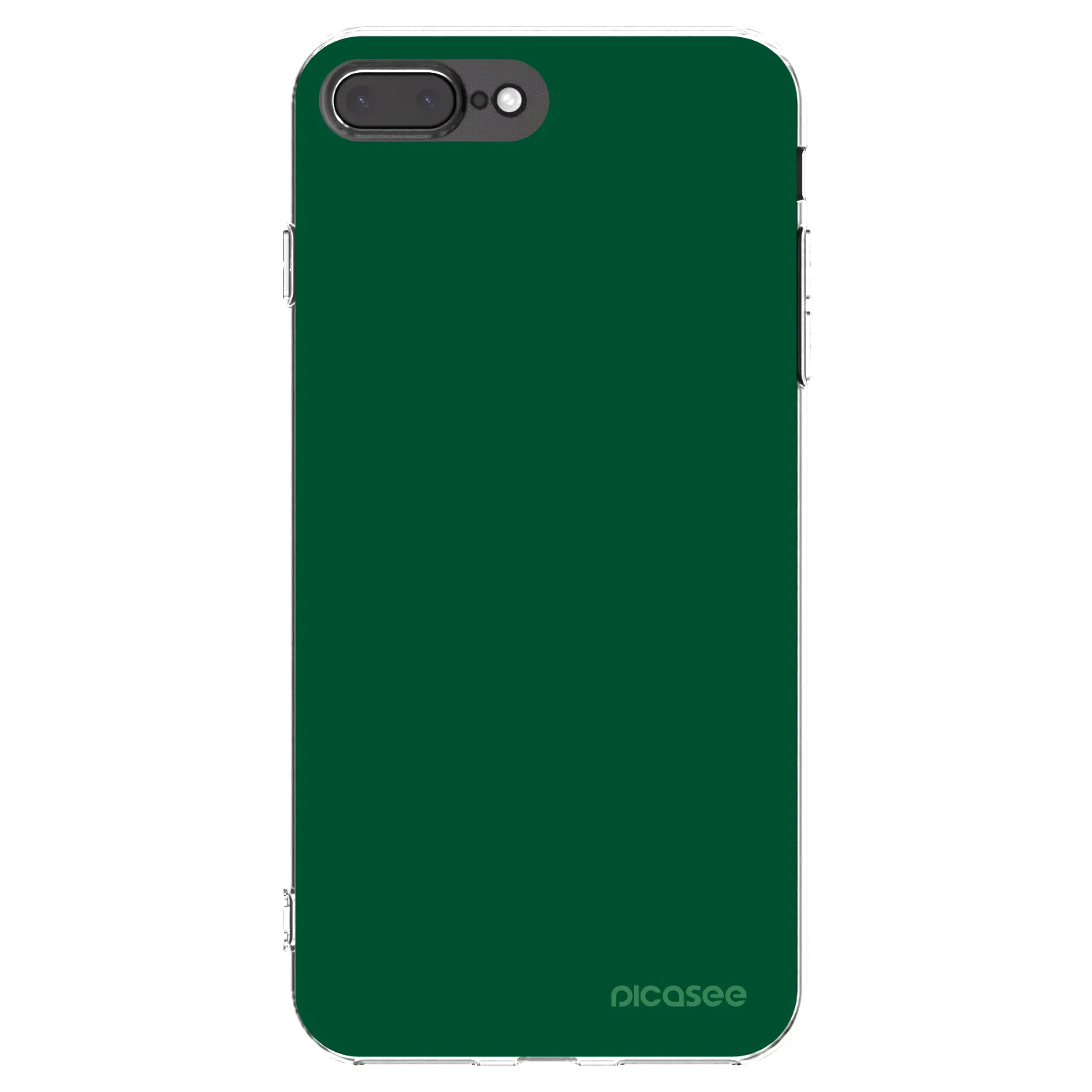 Picasee husă transparentă din silicon pentru Apple iPhone 7 Plus - Green Gleam