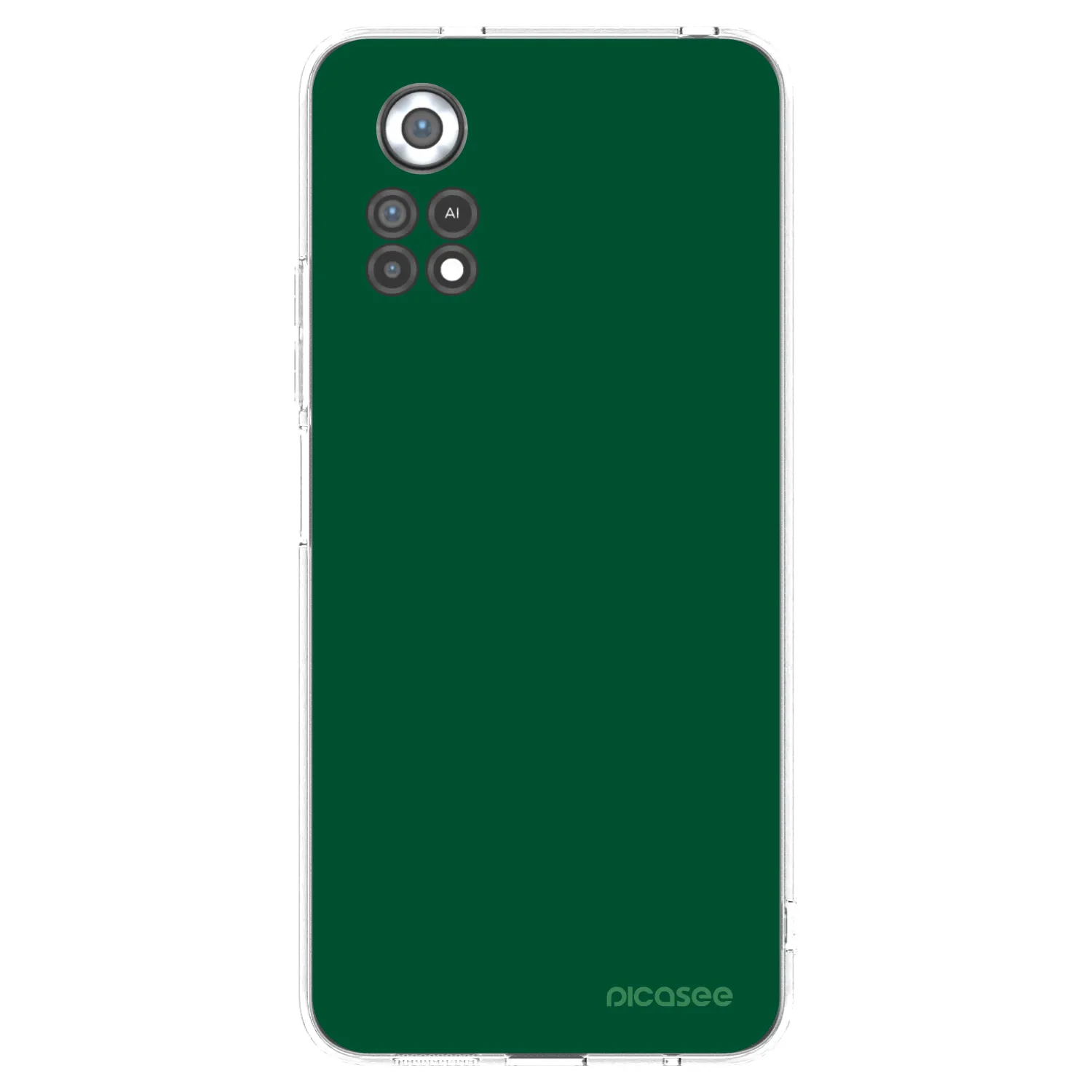 Picasee husă transparentă din silicon pentru Xiaomi Poco X4 Pro 5G - Green Gleam