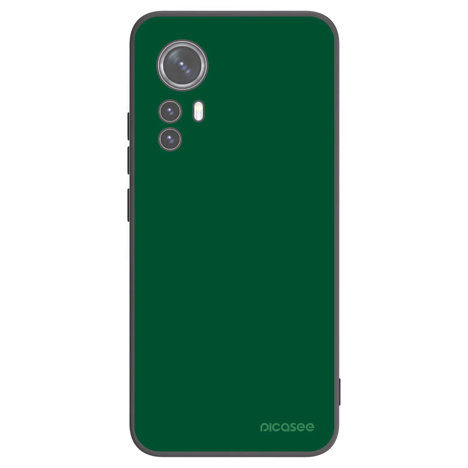 Picasee husă neagră din silicon pentru Xiaomi 12 - Green Gleam