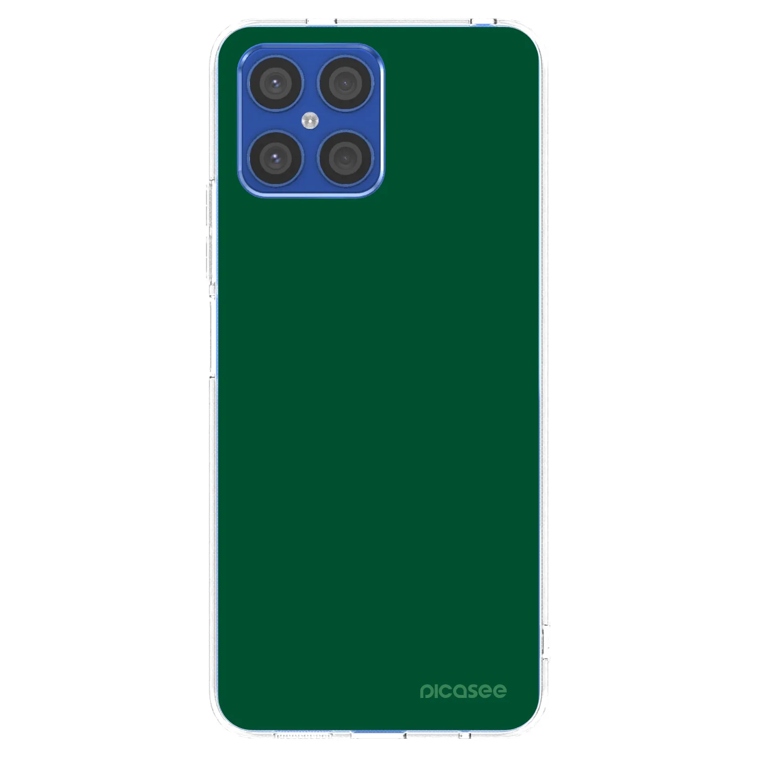 Picasee husă transparentă din silicon pentru Honor X8 4G - Green Gleam
