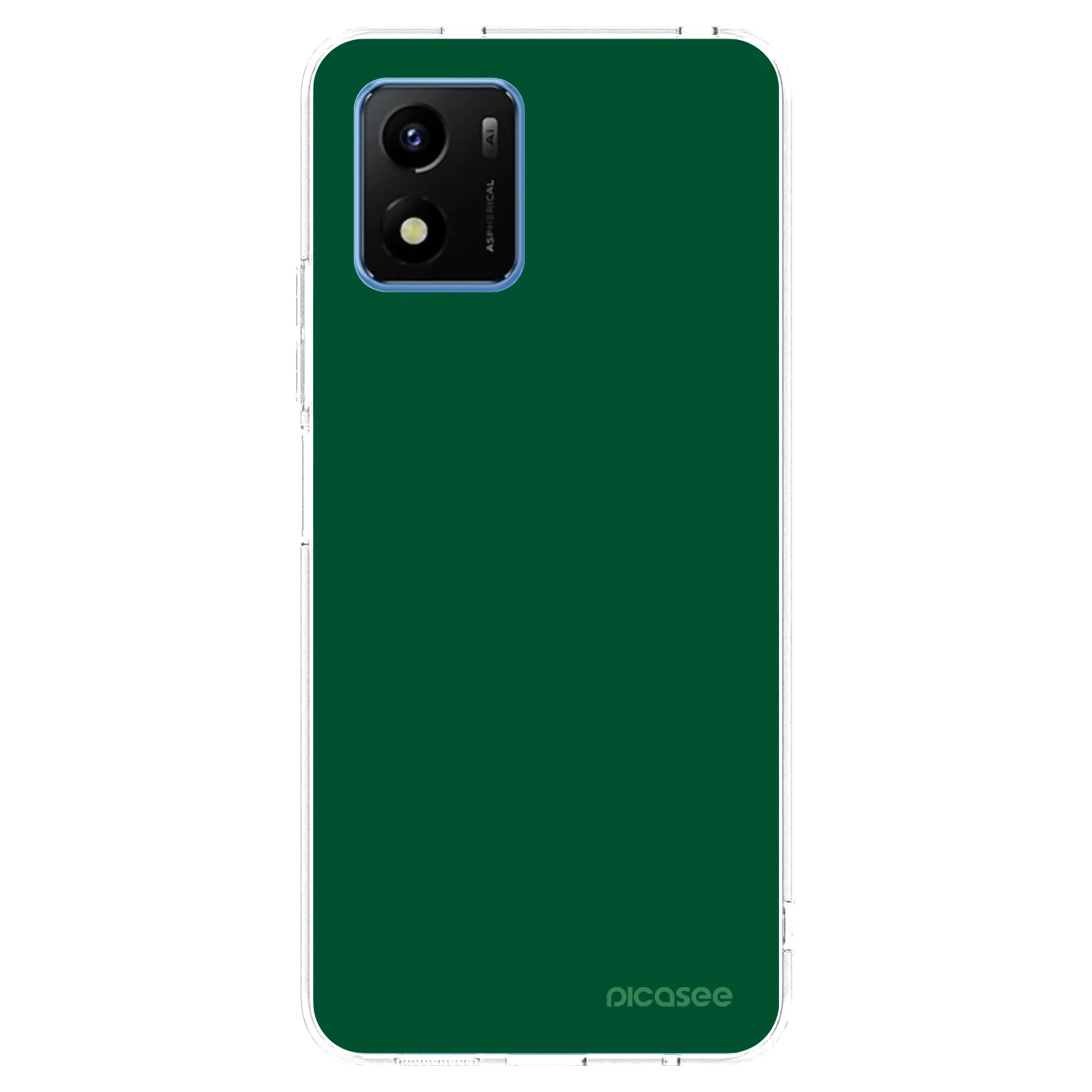 Picasee husă transparentă din silicon pentru Vivo Y01 - Green Gleam