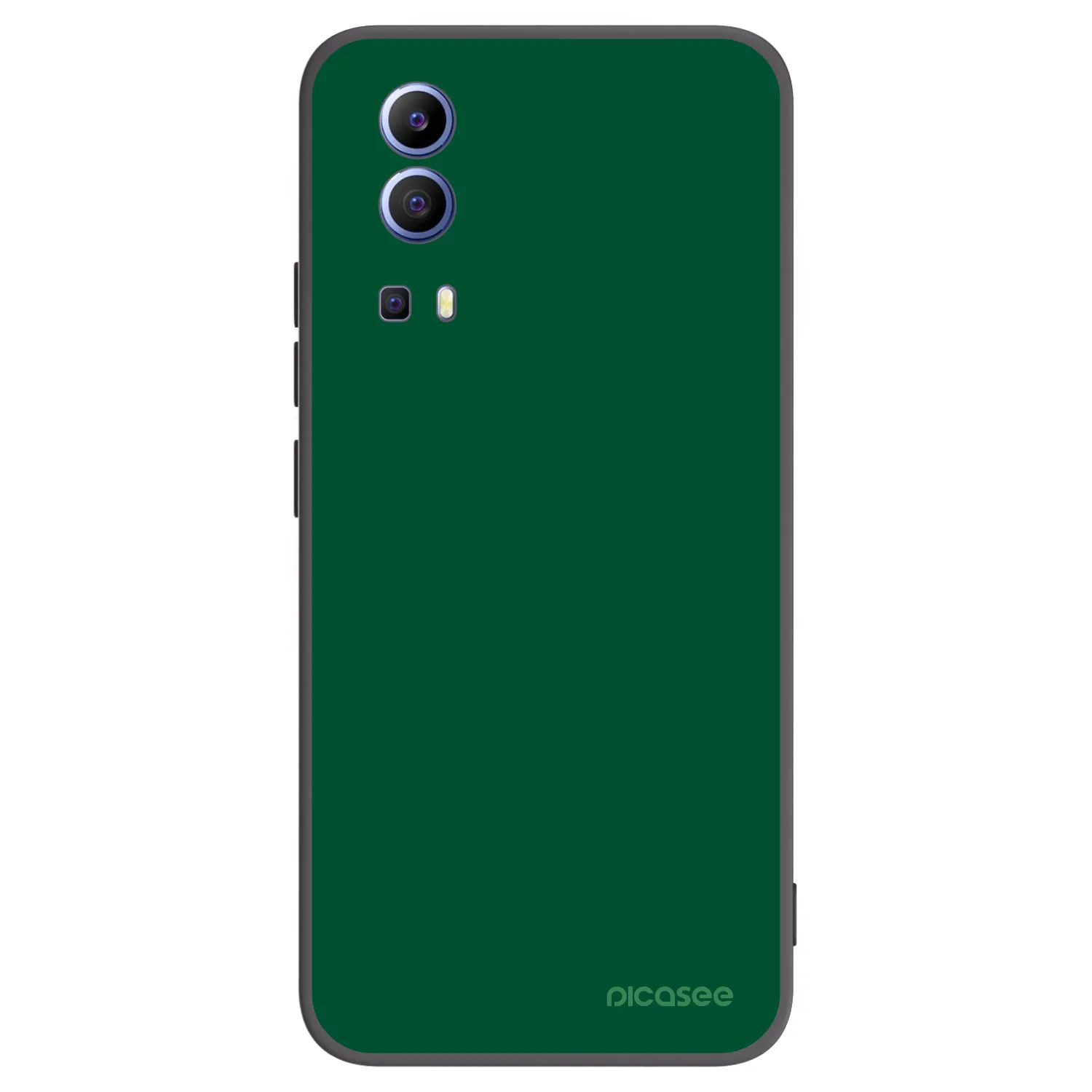 Picasee husă neagră din silicon pentru Vivo Y52 5G - Green Gleam