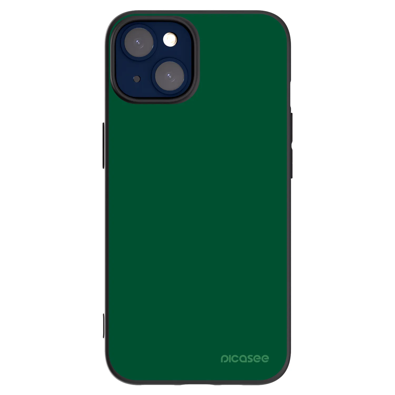 Picasee husă neagră din silicon pentru Apple iPhone 14 - Green Gleam