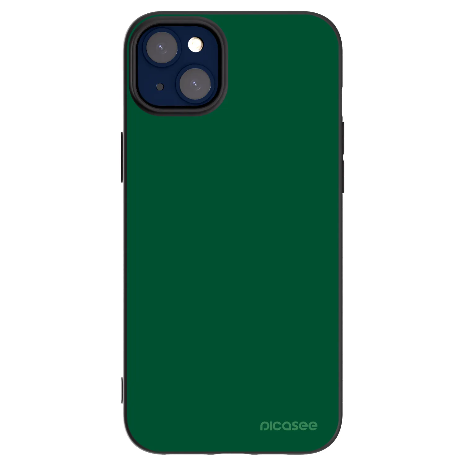 Picasee husă neagră din silicon pentru Apple iPhone 14 Plus - Green Gleam