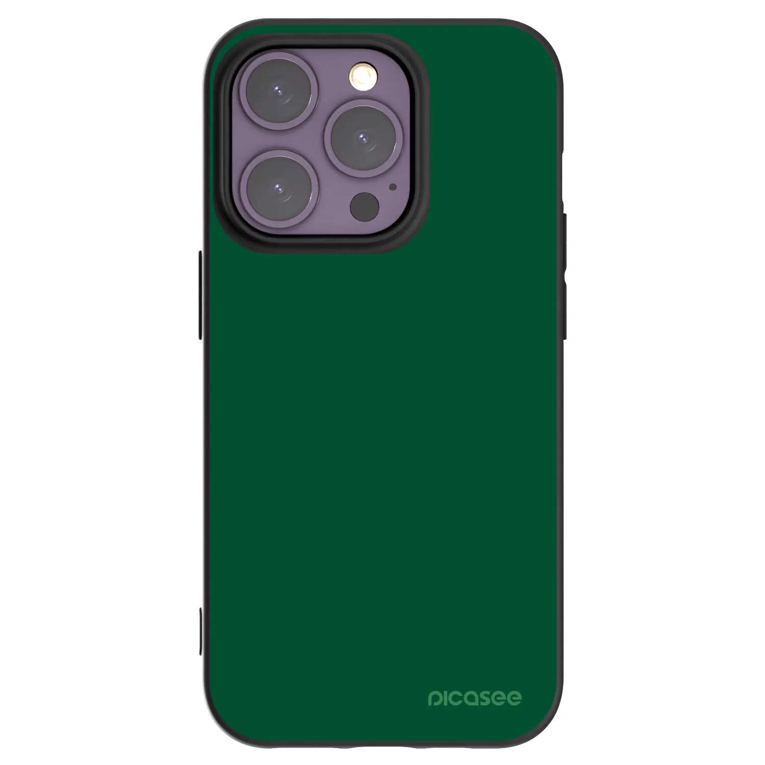 Picasee husă neagră din silicon pentru Apple iPhone 14 Pro - Green Gleam