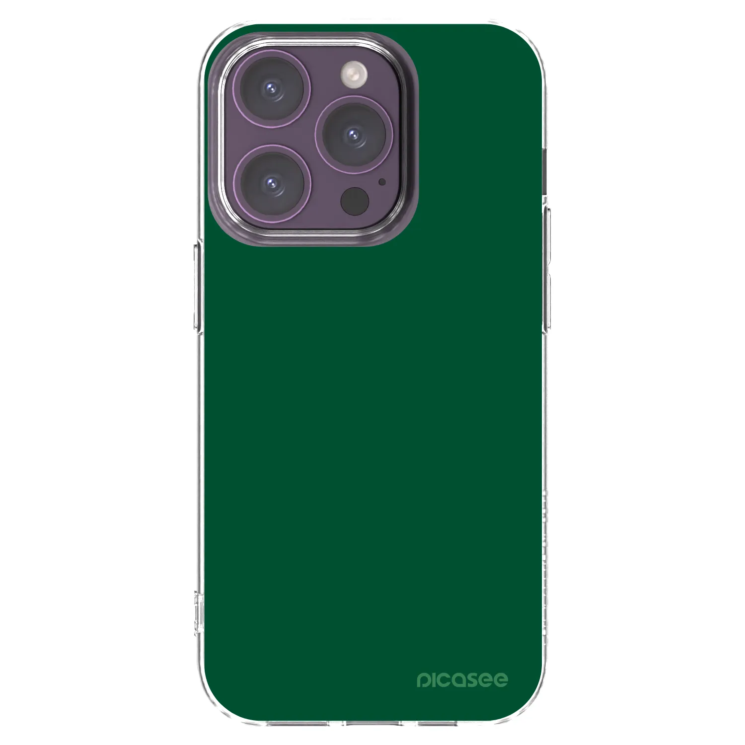 Picasee husă transparentă din silicon pentru Apple iPhone 14 Pro - Green Gleam