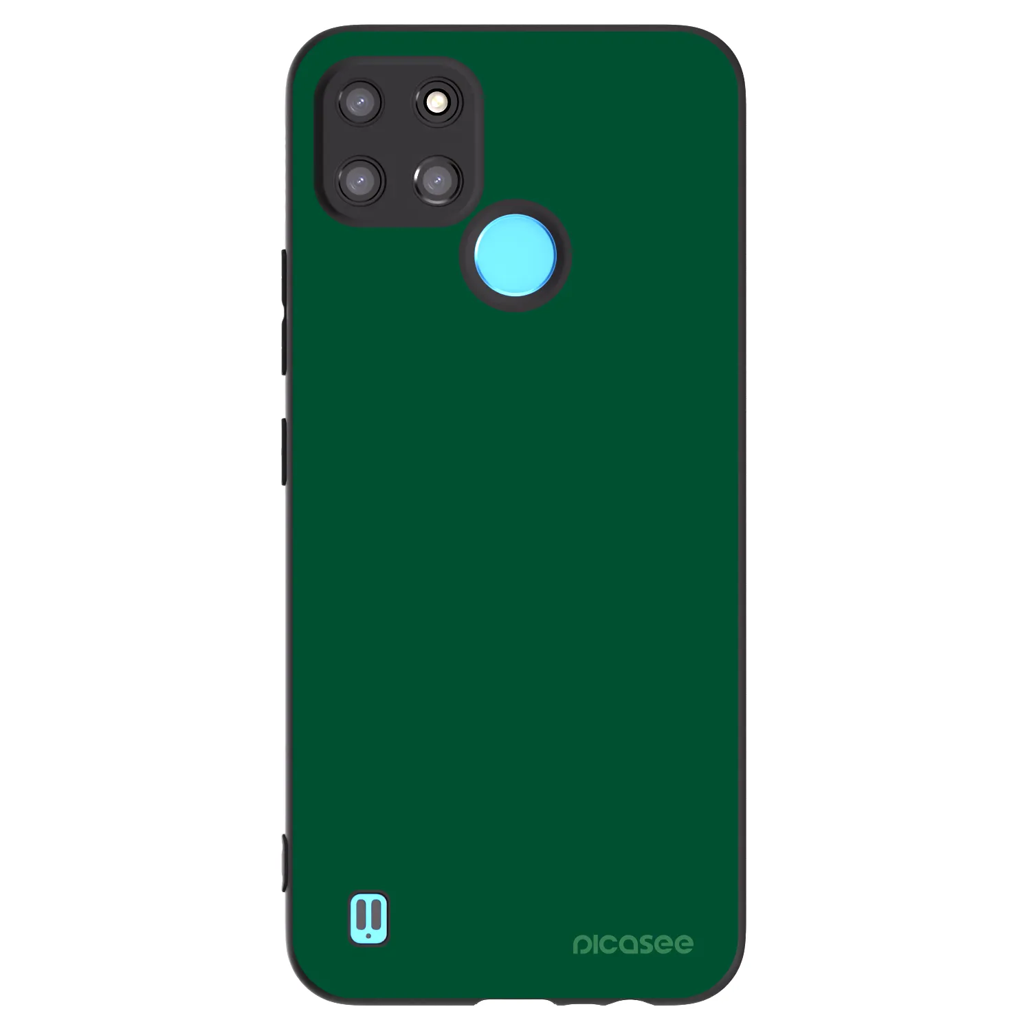 Picasee husă neagră din silicon pentru Realme C21Y - Green Gleam