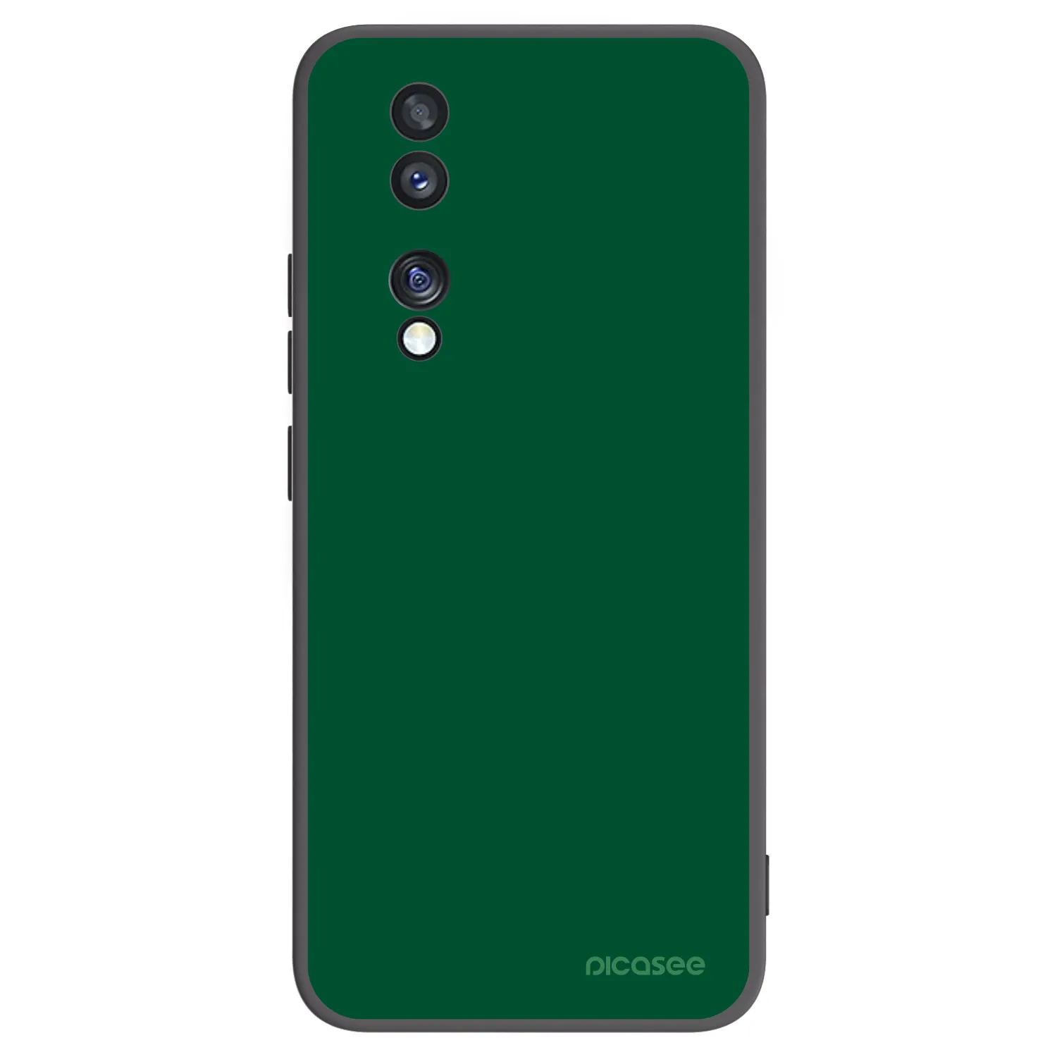 Picasee husă neagră din silicon pentru Honor 70 - Green Gleam