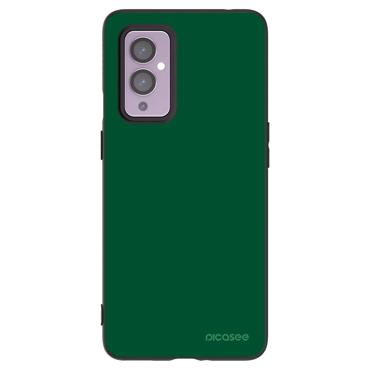 Picasee husă neagră din silicon pentru OnePlus 9 - Green Gleam