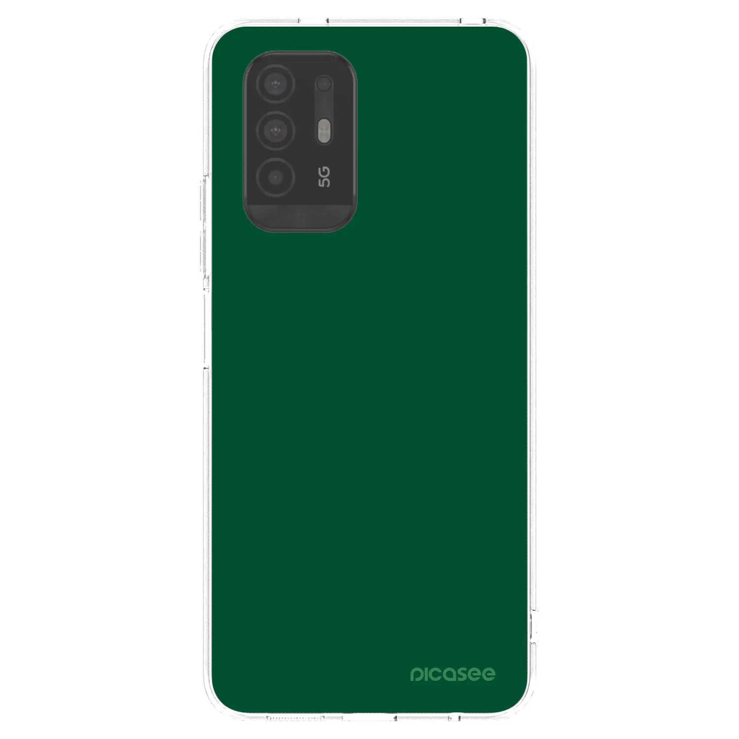 Picasee husă transparentă din silicon pentru OPPO A94 5G - Green Gleam