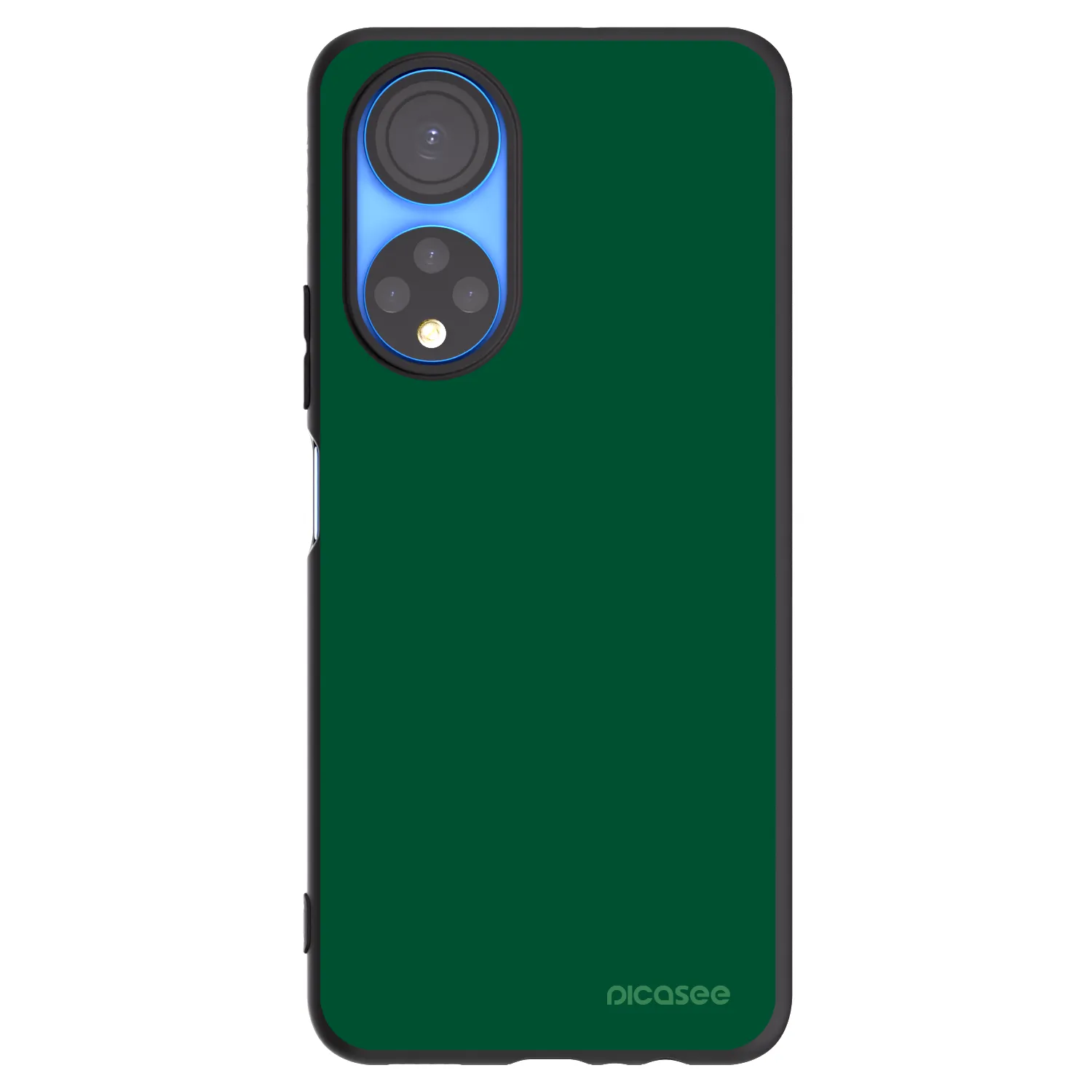 Picasee husă neagră din silicon pentru Honor X7 - Green Gleam