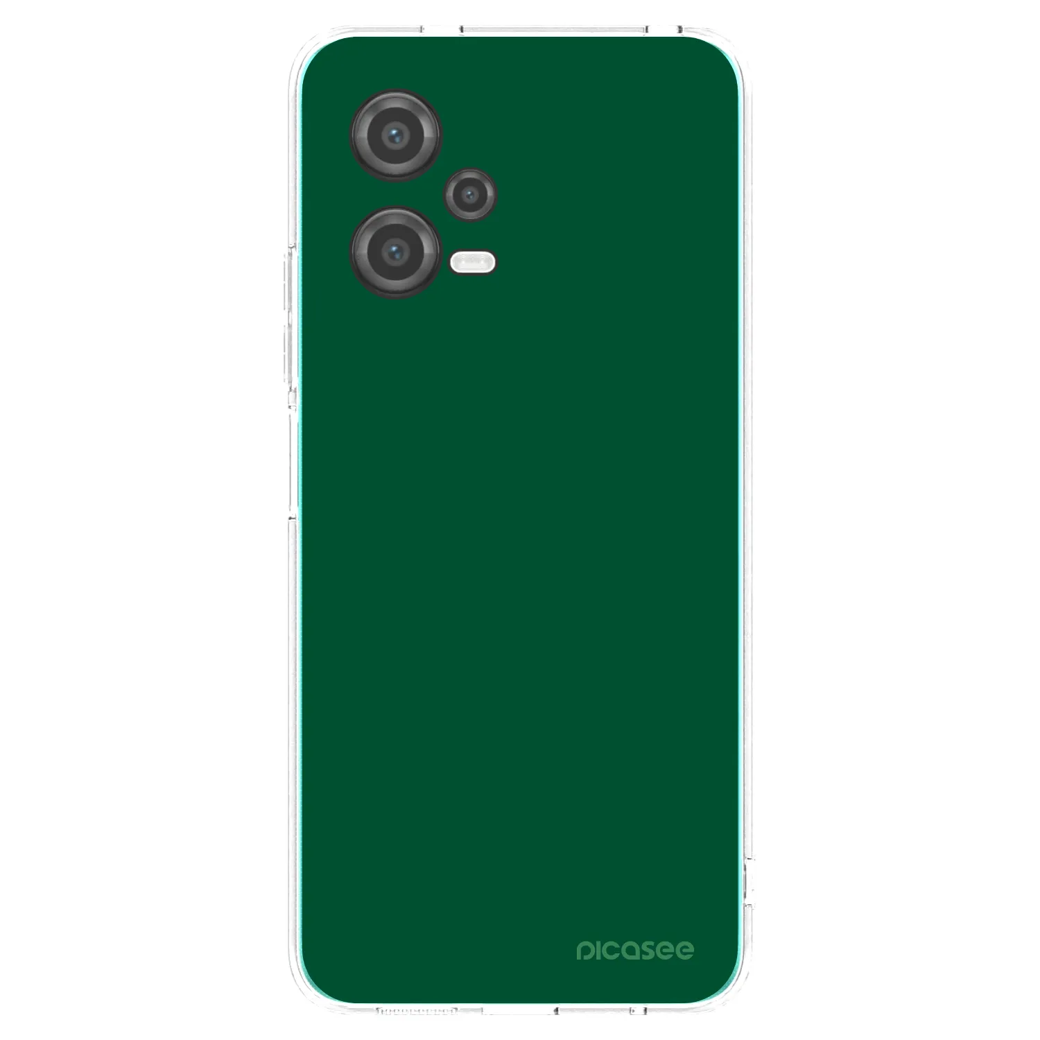 Picasee husă transparentă din silicon pentru Xiaomi Poco X5 - Green Gleam